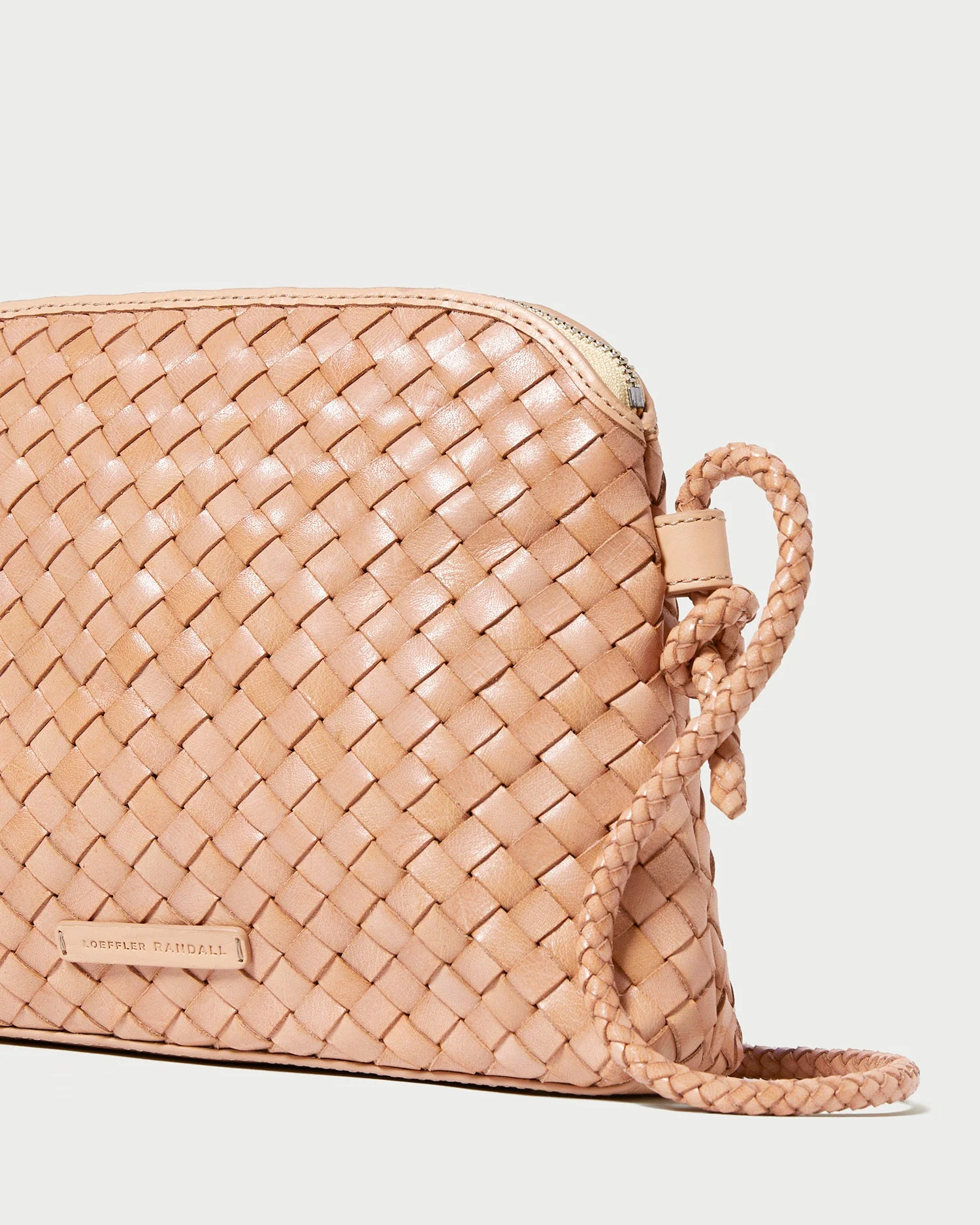 Loeffler Randall - Mallory Desert Sand Woven Crossbody - Image 2