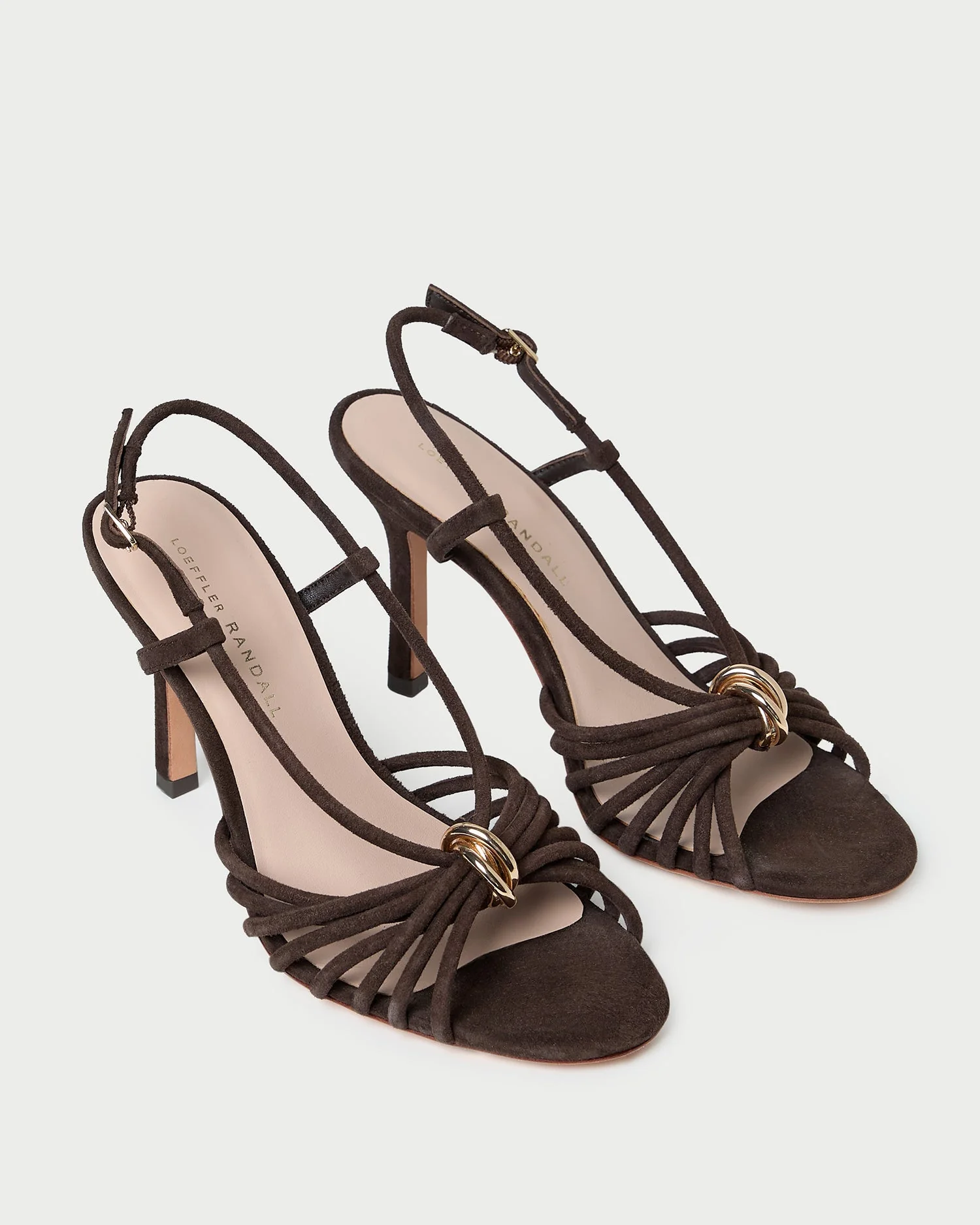 Loeffler Randall - Mareka Brown Suede Heeled Sandal - Image 4