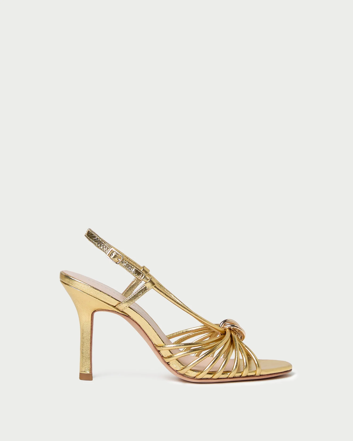 Loeffler Randall - Mareka Gold Leather Heeled Sandal