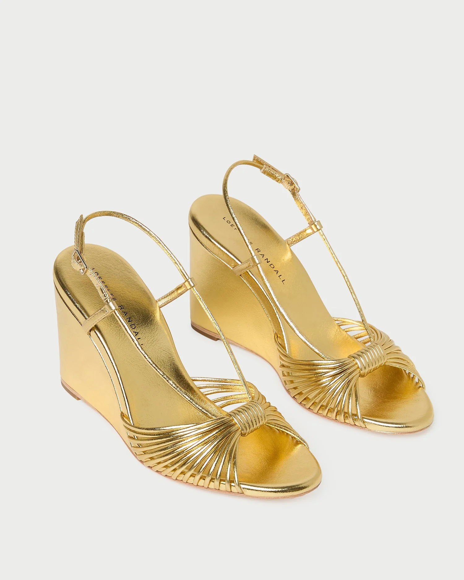 Loeffler Randall - Marren Gold Leather Wedge - Image 4