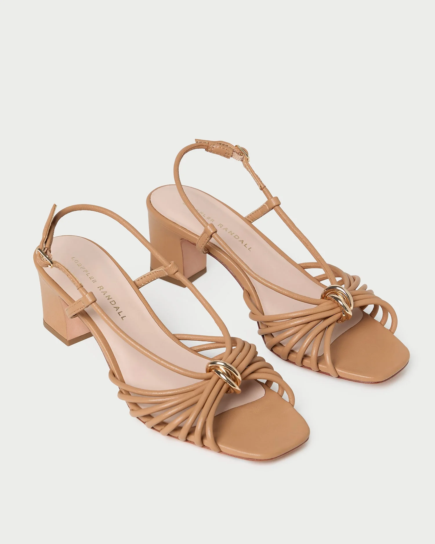 Loeffler Randall - Minna Dune Leather Heeled Sandal - Image 4