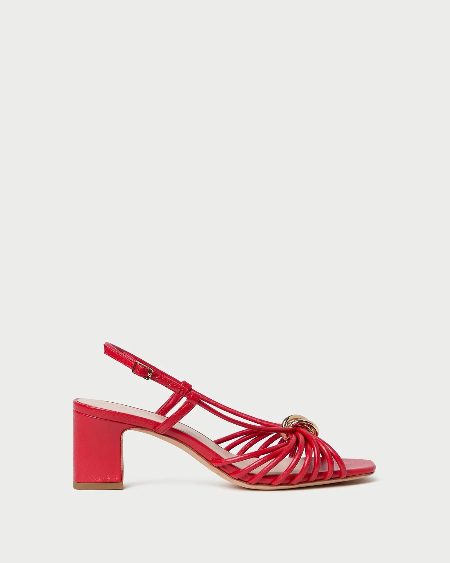 Loeffler Randall - Minna Red Leather Heeled Sandal