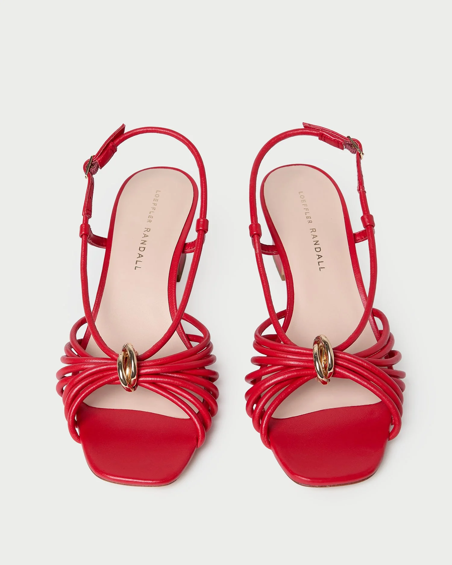 Loeffler Randall - Minna Red Leather Heeled Sandal - Image 3