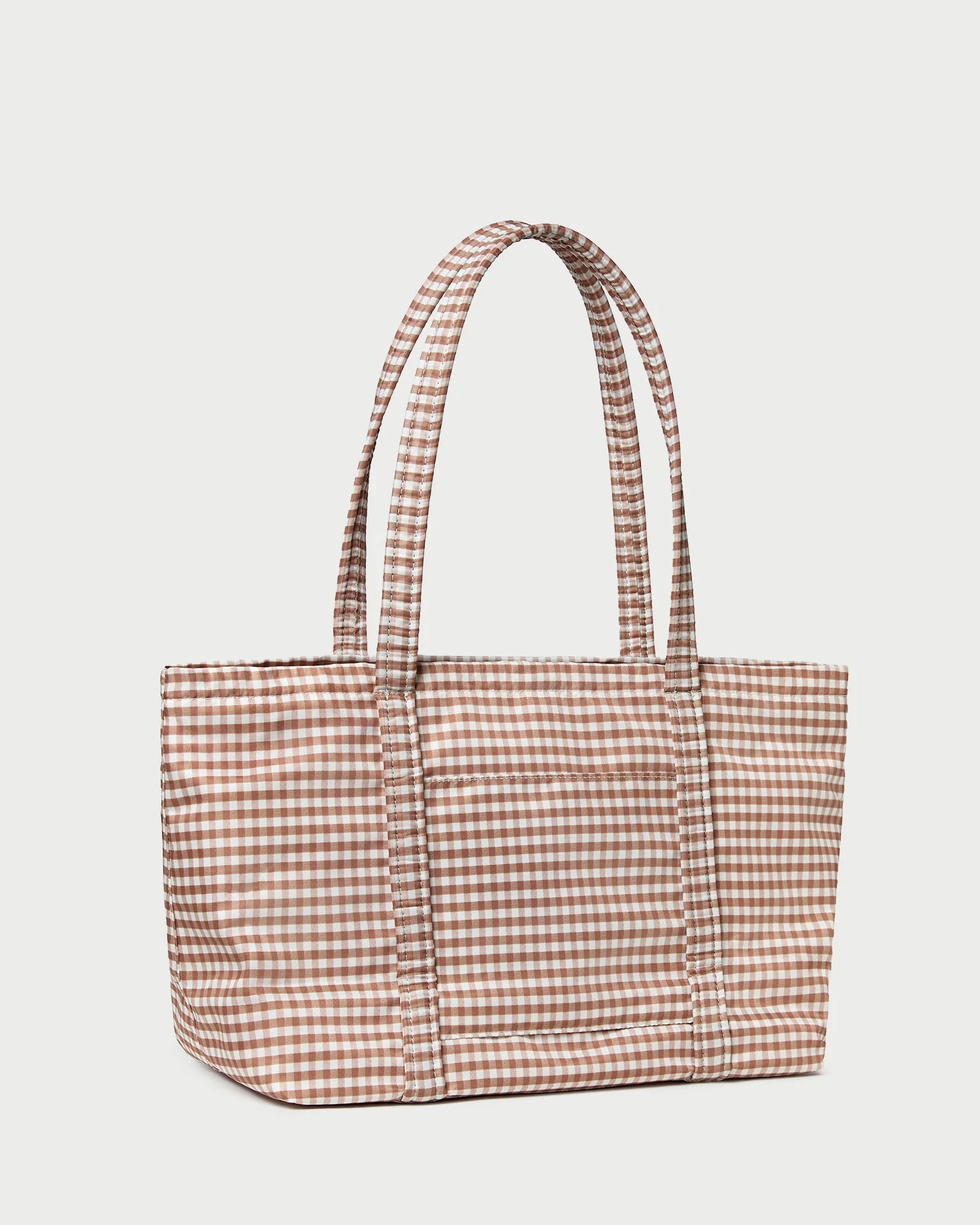 Loeffler Randall - Mira Brown Gingham Everyday Tote - Image 2
