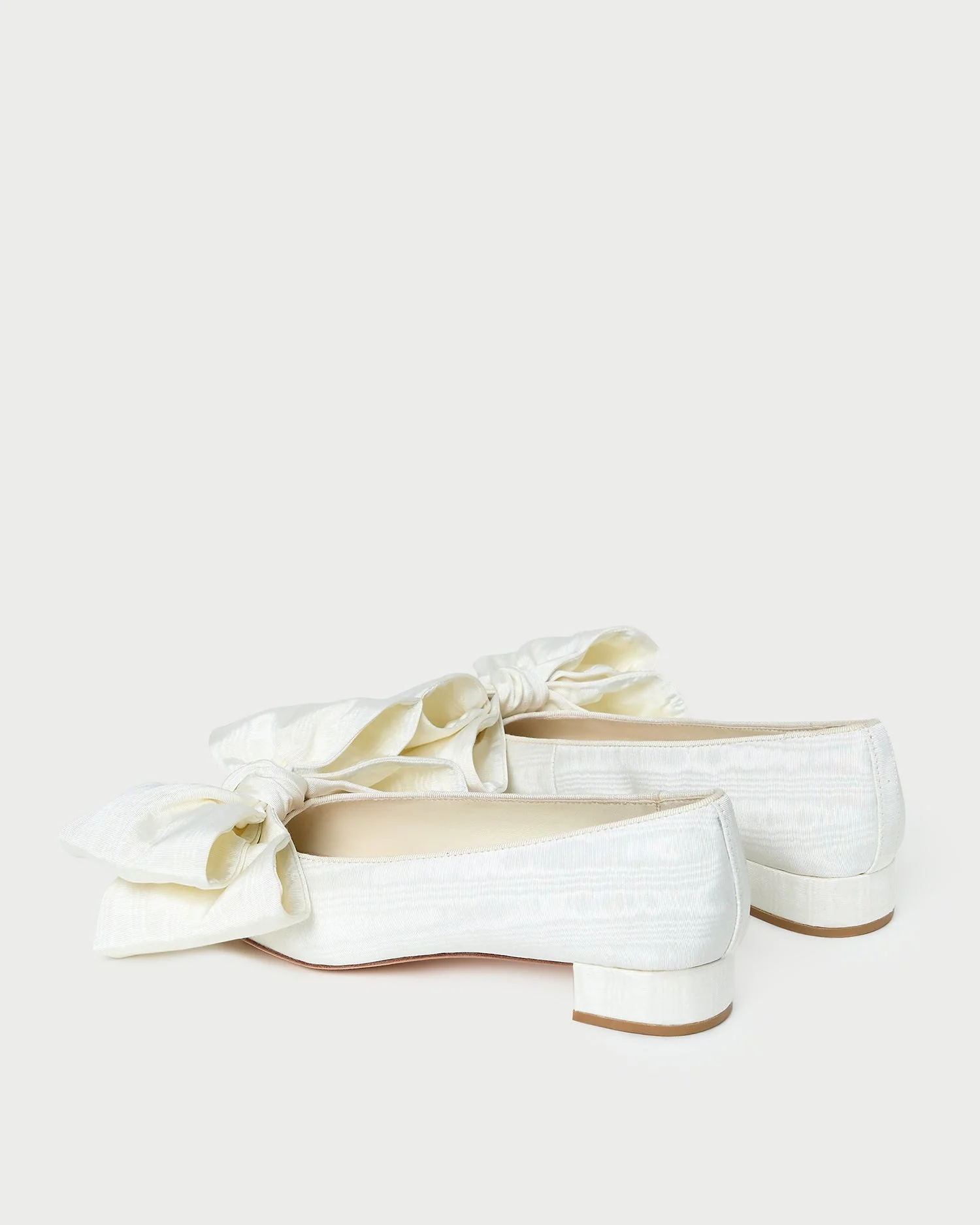 Loeffler Randall - Noa Cream Moiré Bow Flat - Image 5