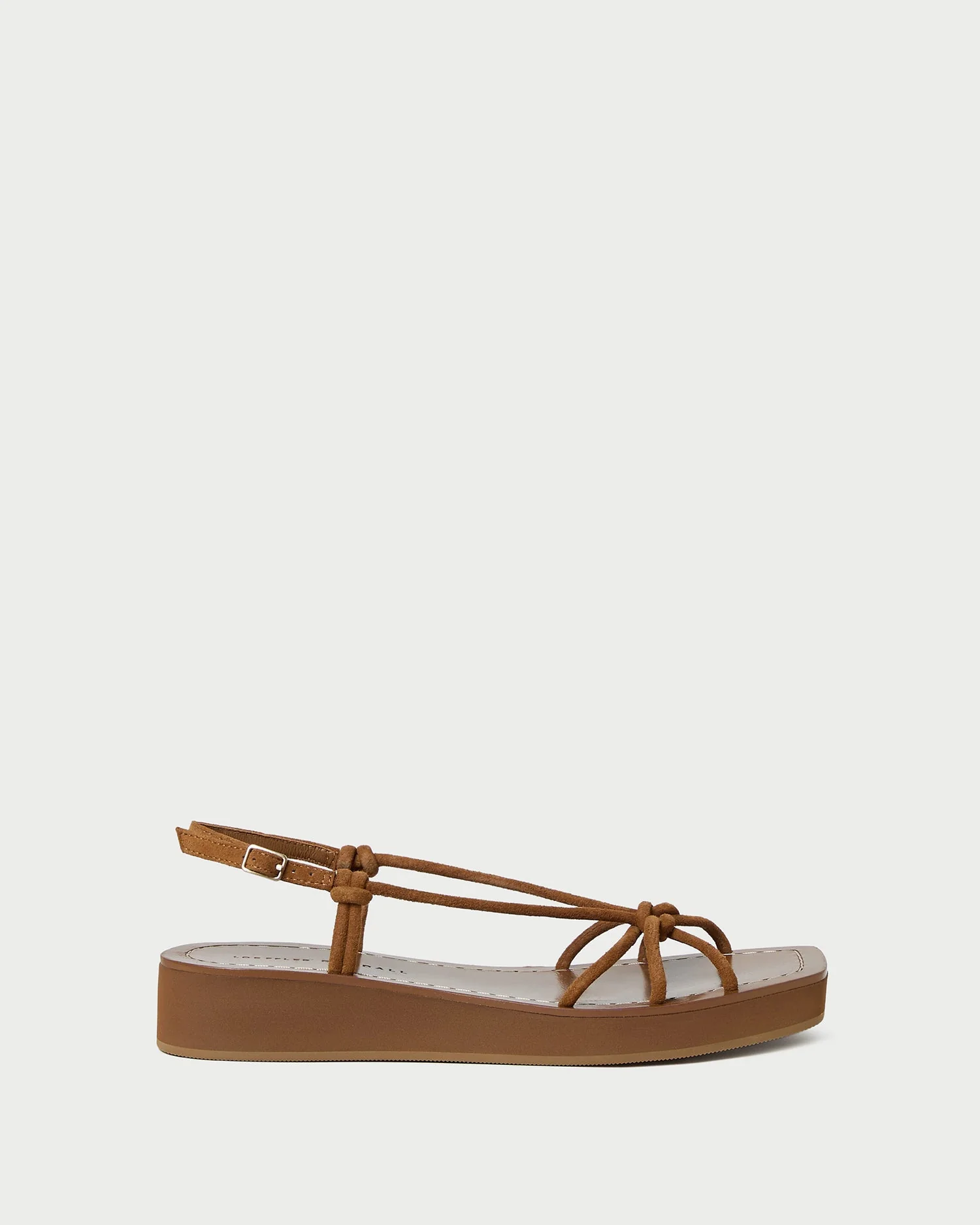 Loeffler Randall - Nomi Cacao Suede Platform Sandal - Image 3
