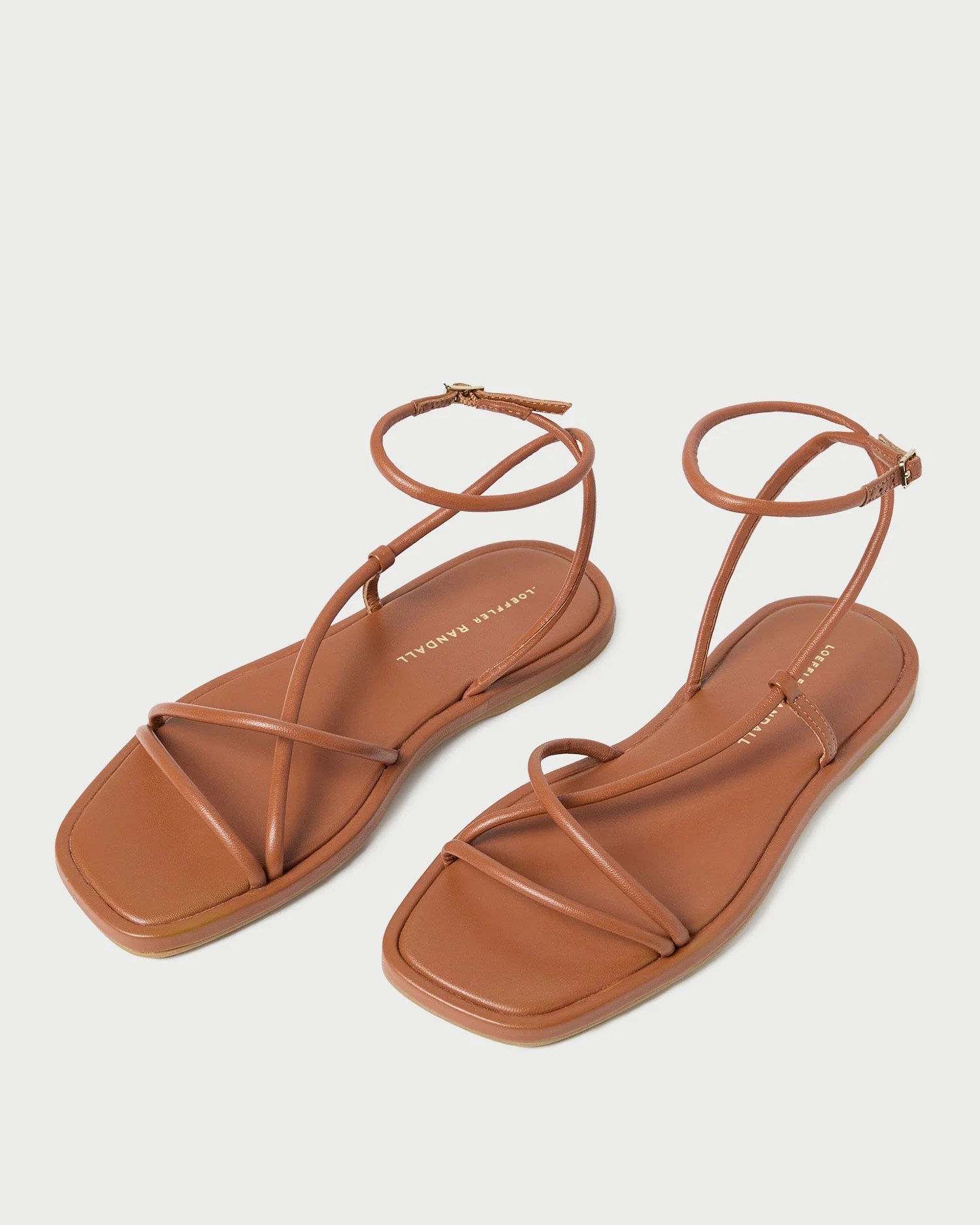 Loeffler Randall - Noor Timber Leather Flat Sandal - Image 5