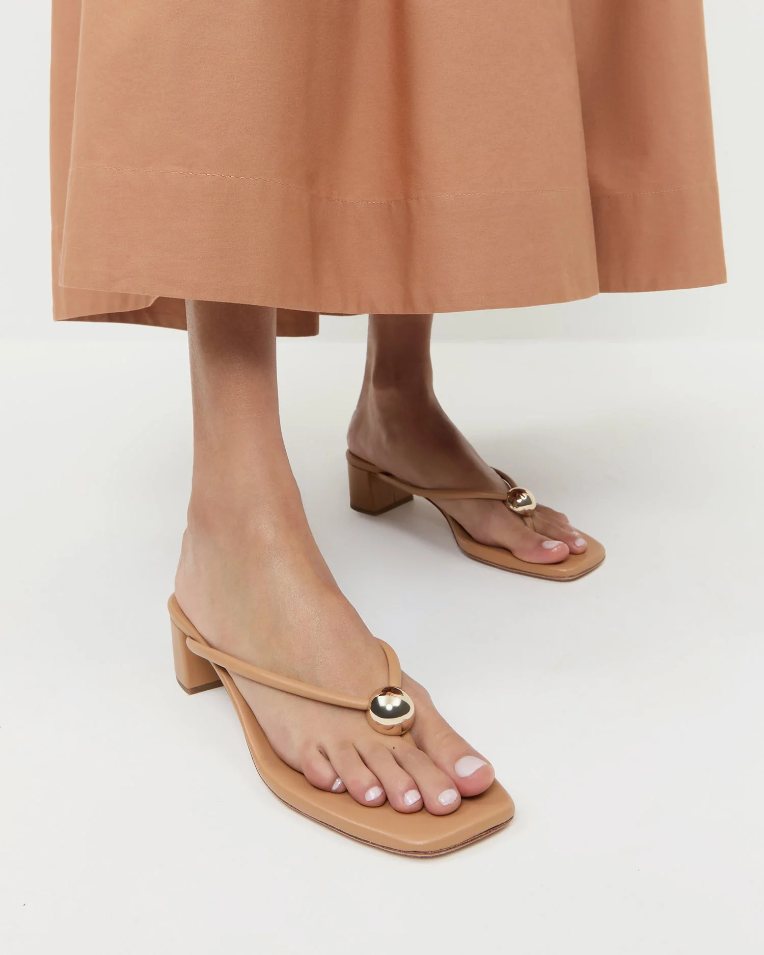 Loeffler Randall - Odessa Dune Leather Heeled Sandal - Image 2