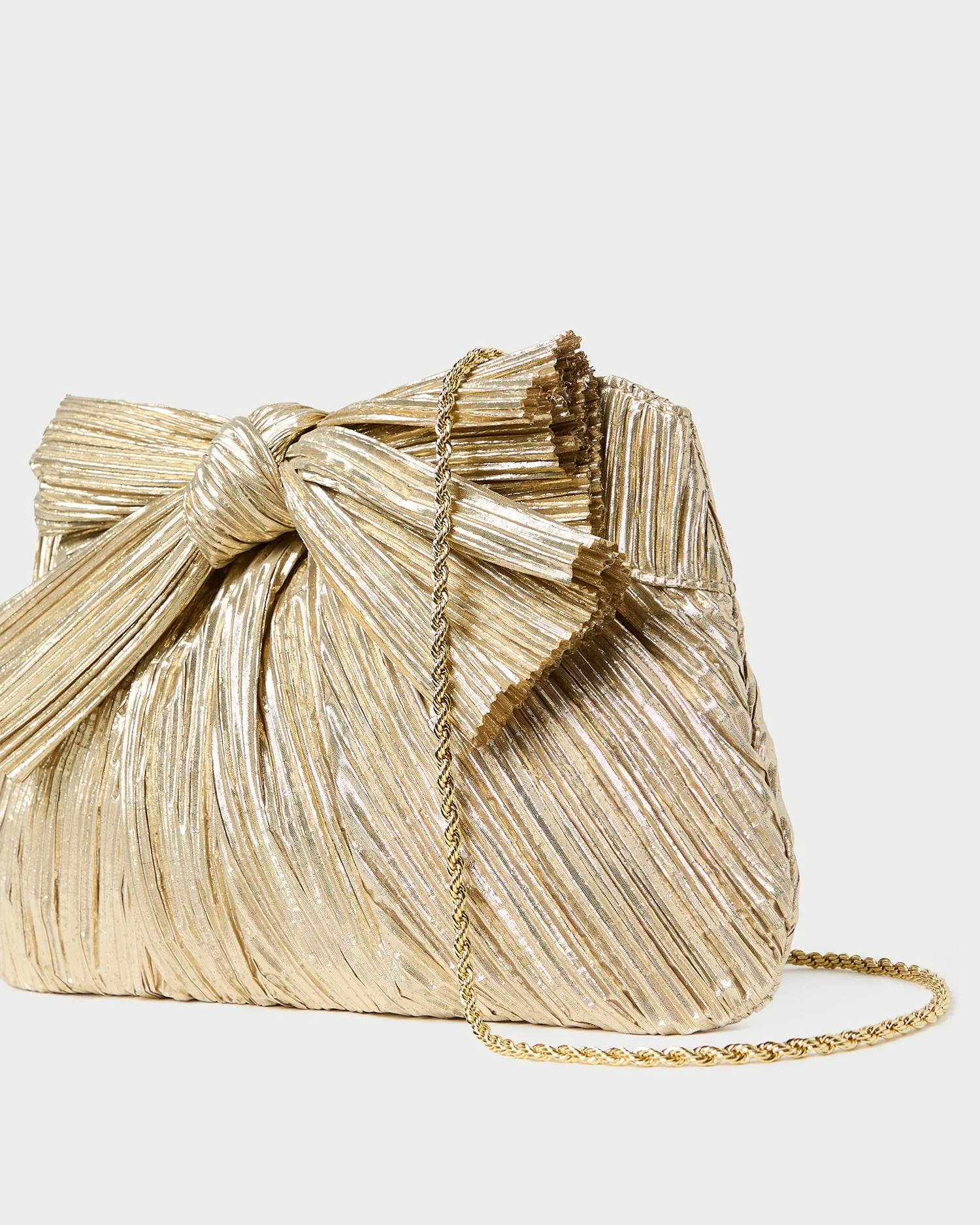 Loeffler Randall - Rayne Gold Bow Clutch - Image 3