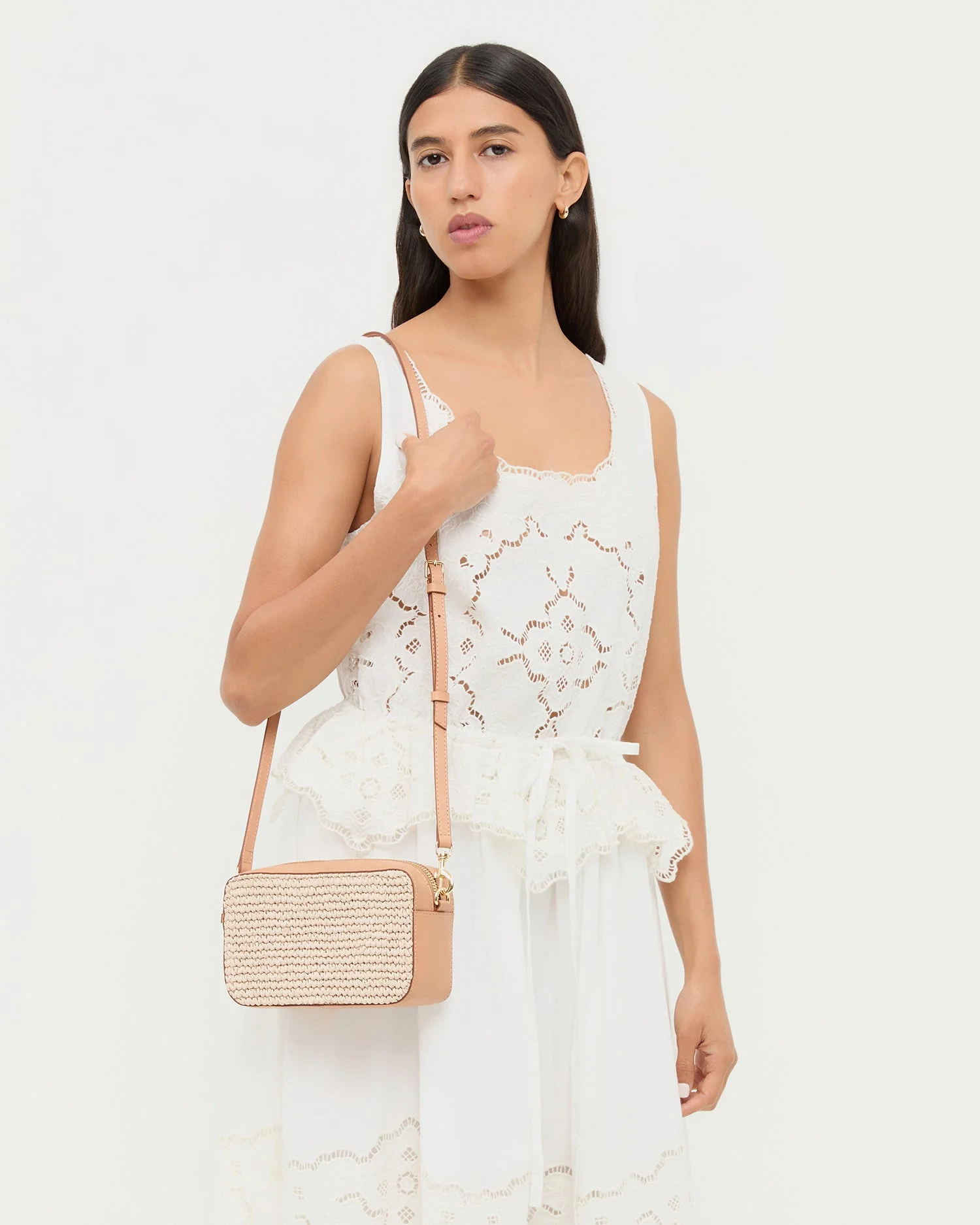 Loeffler Randall - Reeve Natural/Honey Camera Bag - Image 5