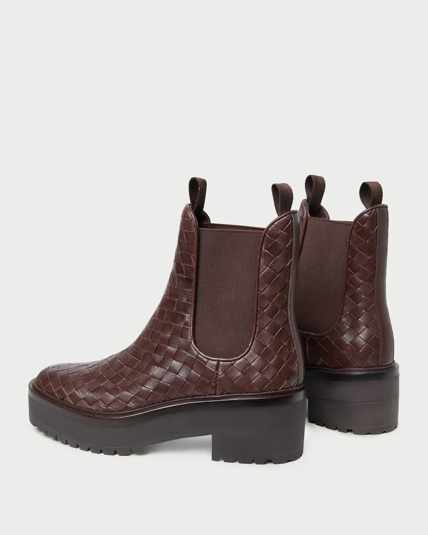 Loeffler Randall - Reggie Espresso Woven Chelsea Boot - Image 5