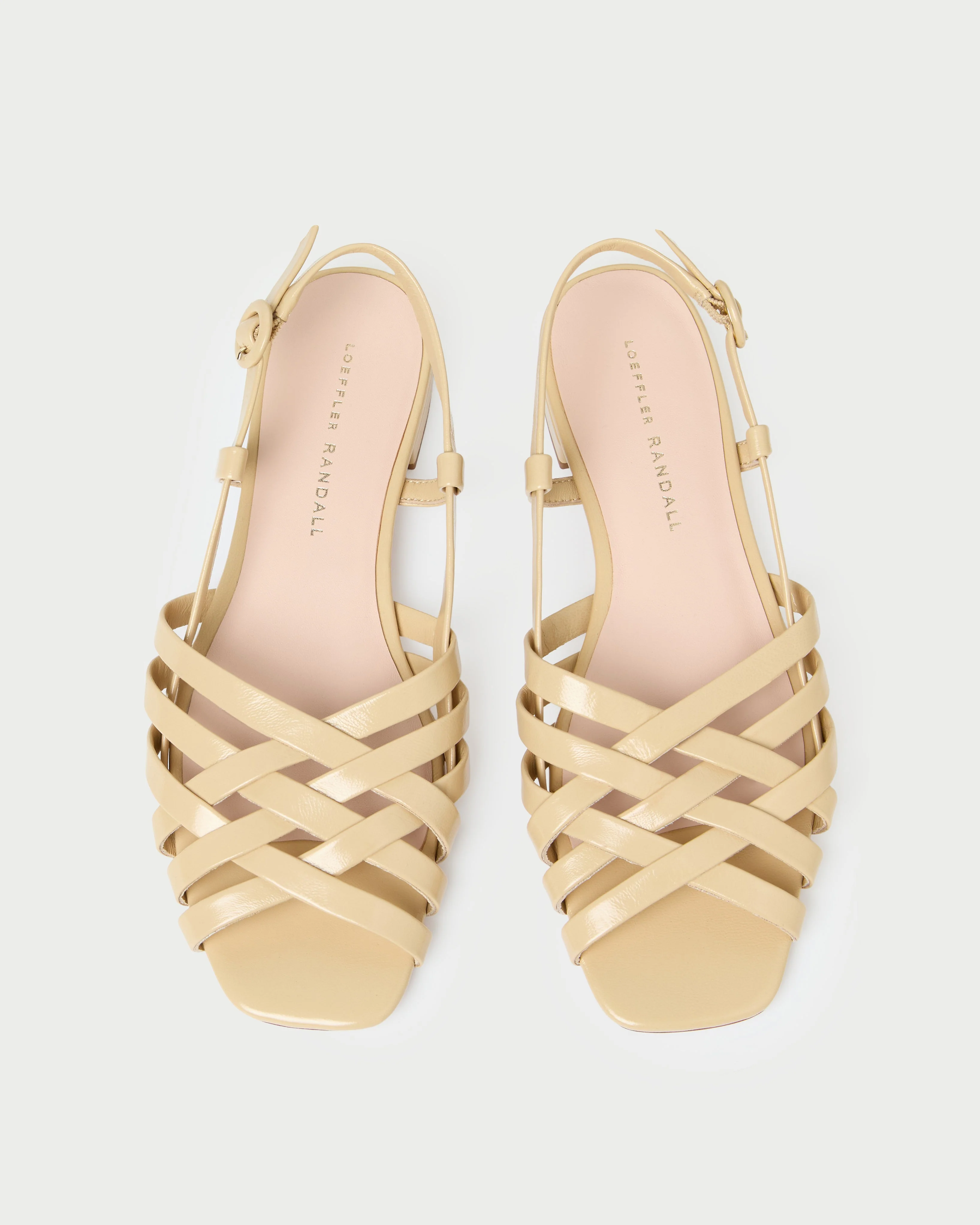 Loeffler Randall - Shelly Bisque Leather Flat Sandal