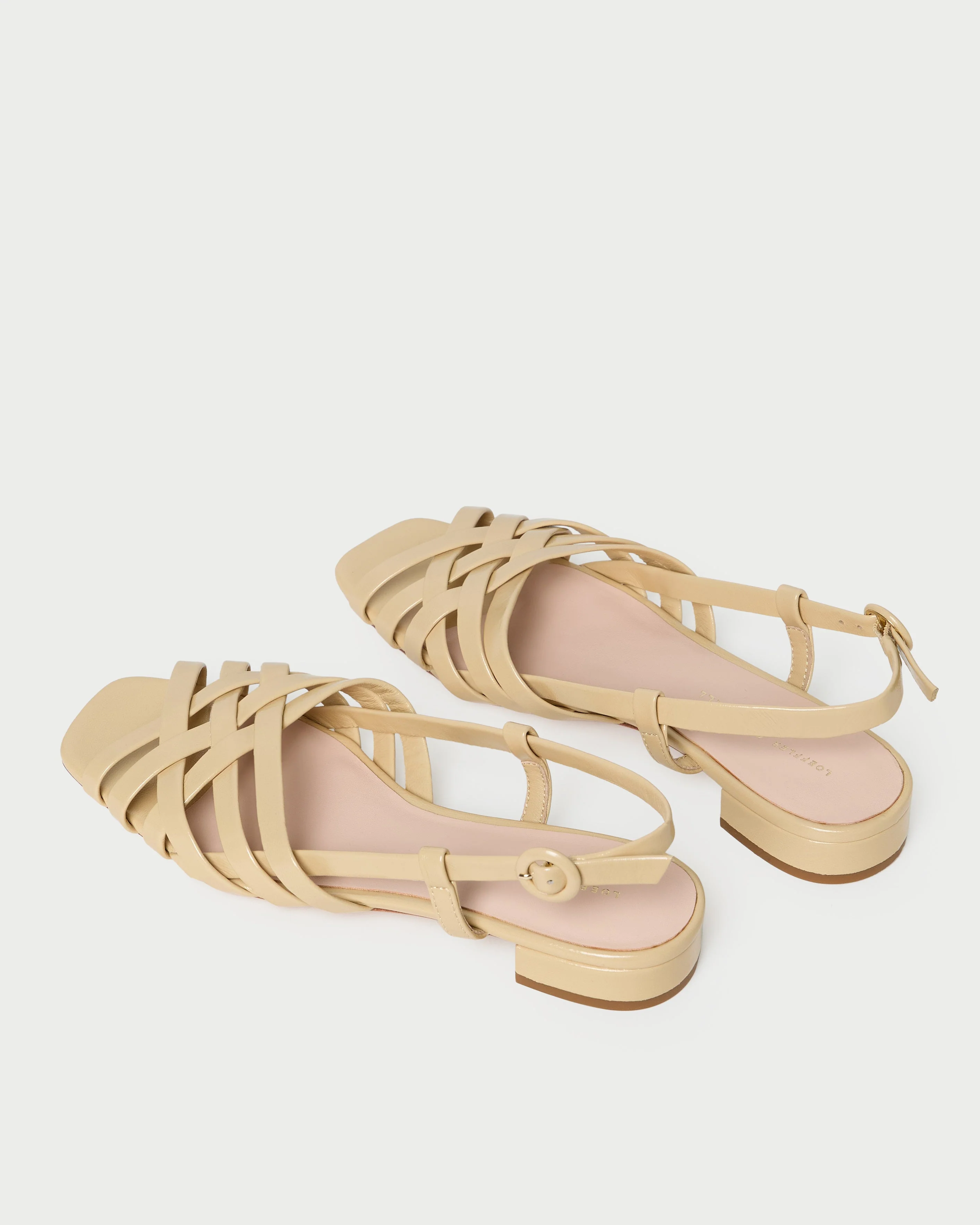 Loeffler Randall - Shelly Bisque Leather Flat Sandal - Image 5
