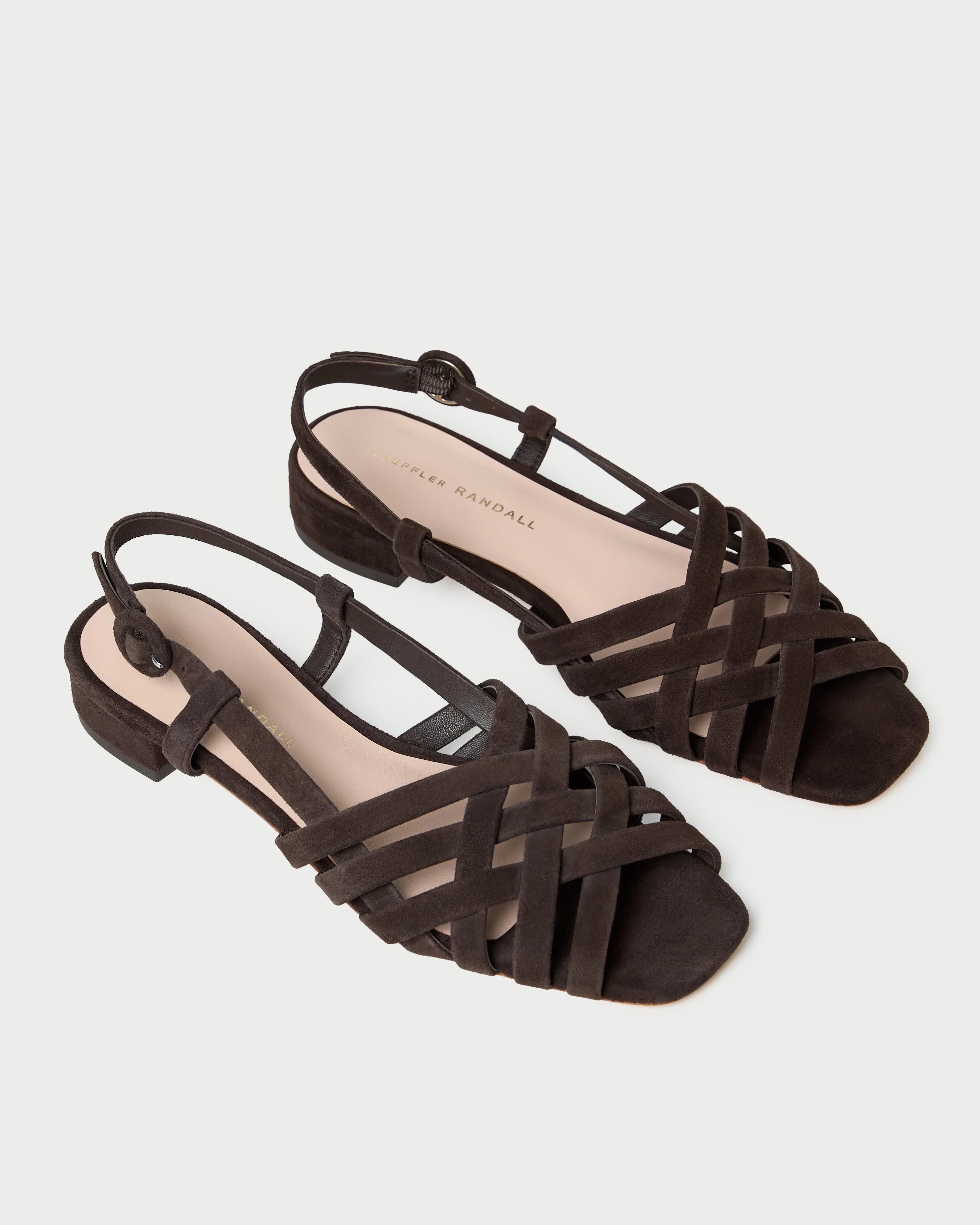 Loeffler Randall - Shelly Brown Suede Flat Sandal - Image 4