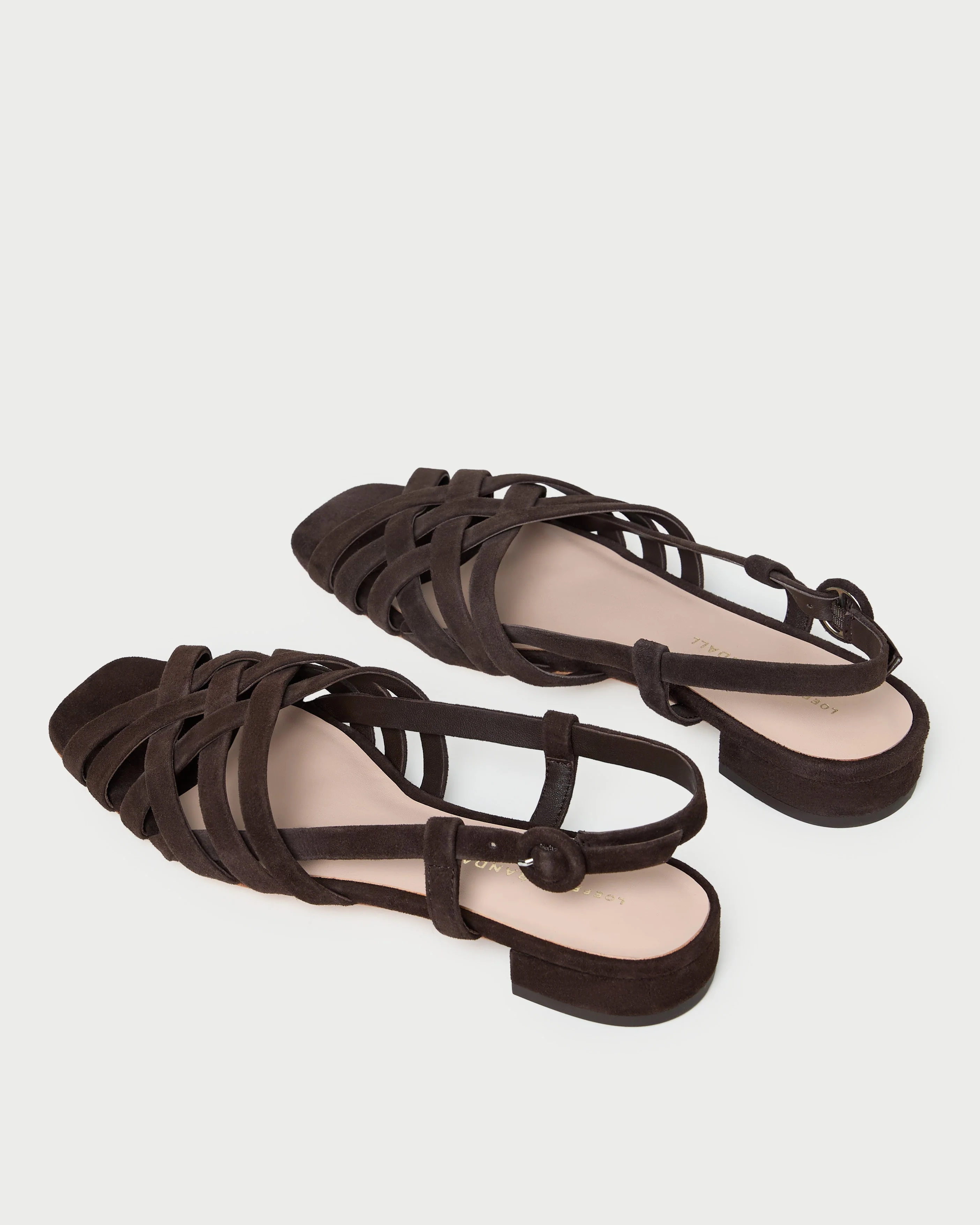 Loeffler Randall - Shelly Brown Suede Flat Sandal - Image 5