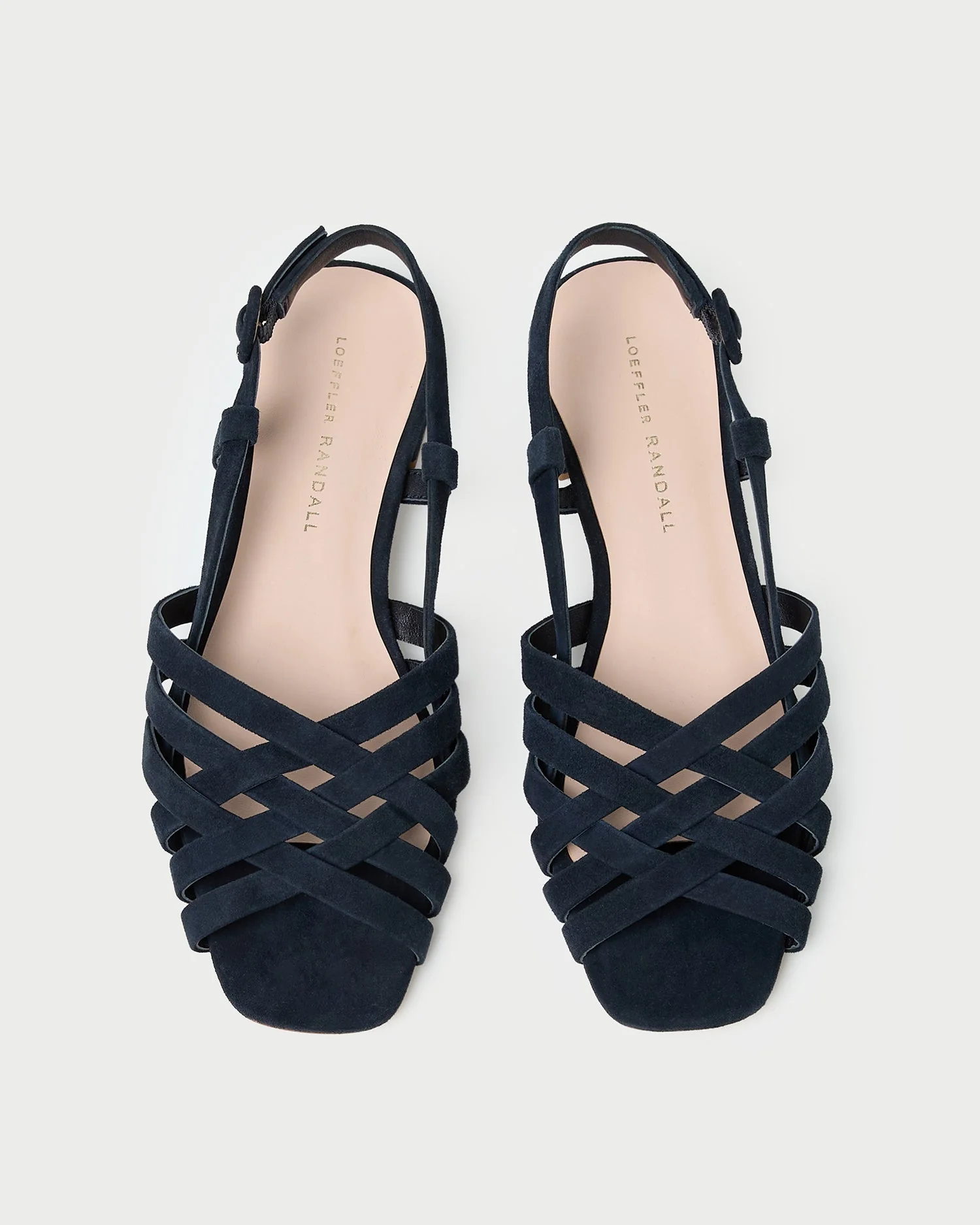 Loeffler Randall - Shelly Navy Suede Flat Sandal