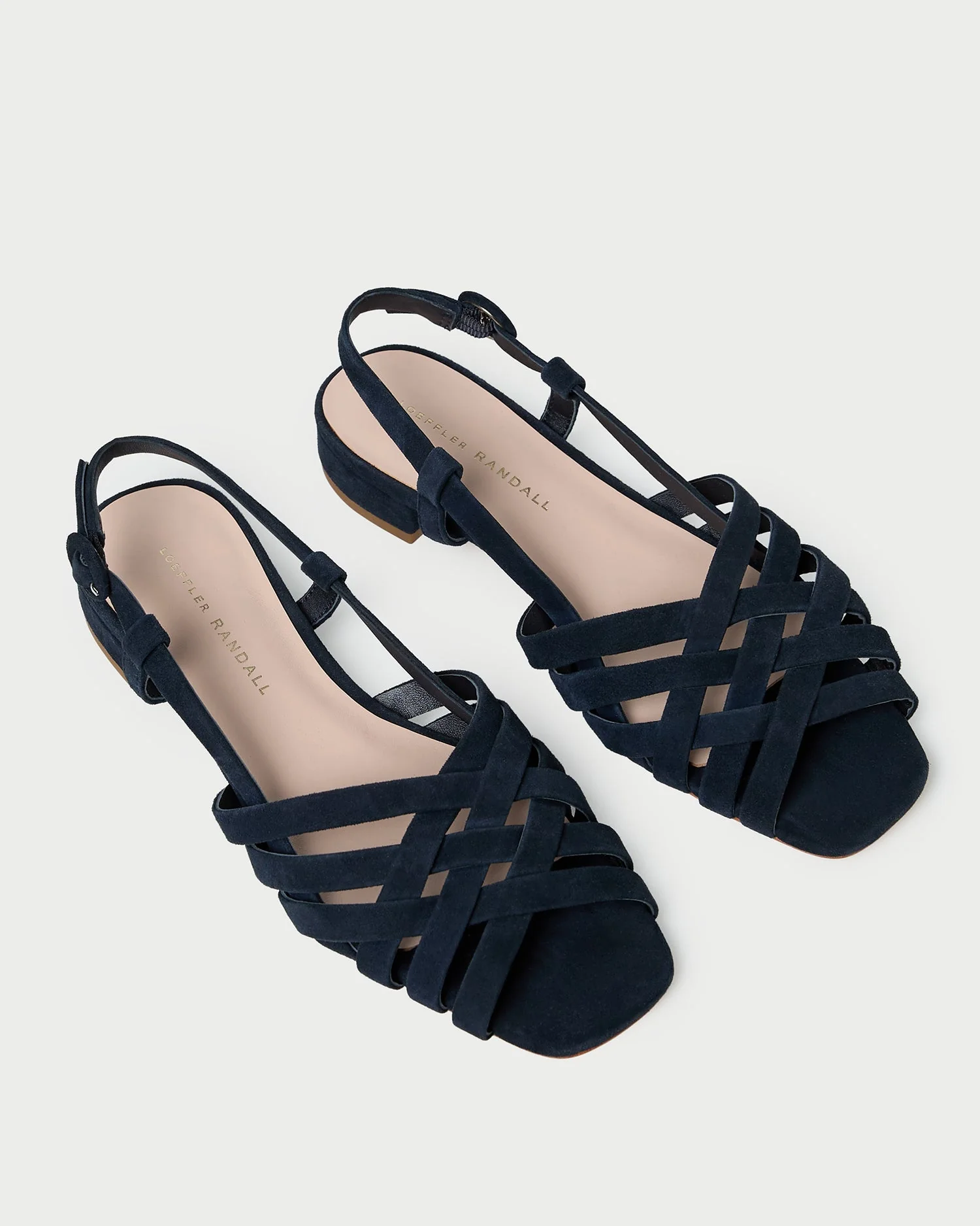 Loeffler Randall - Shelly Navy Suede Flat Sandal - Image 4