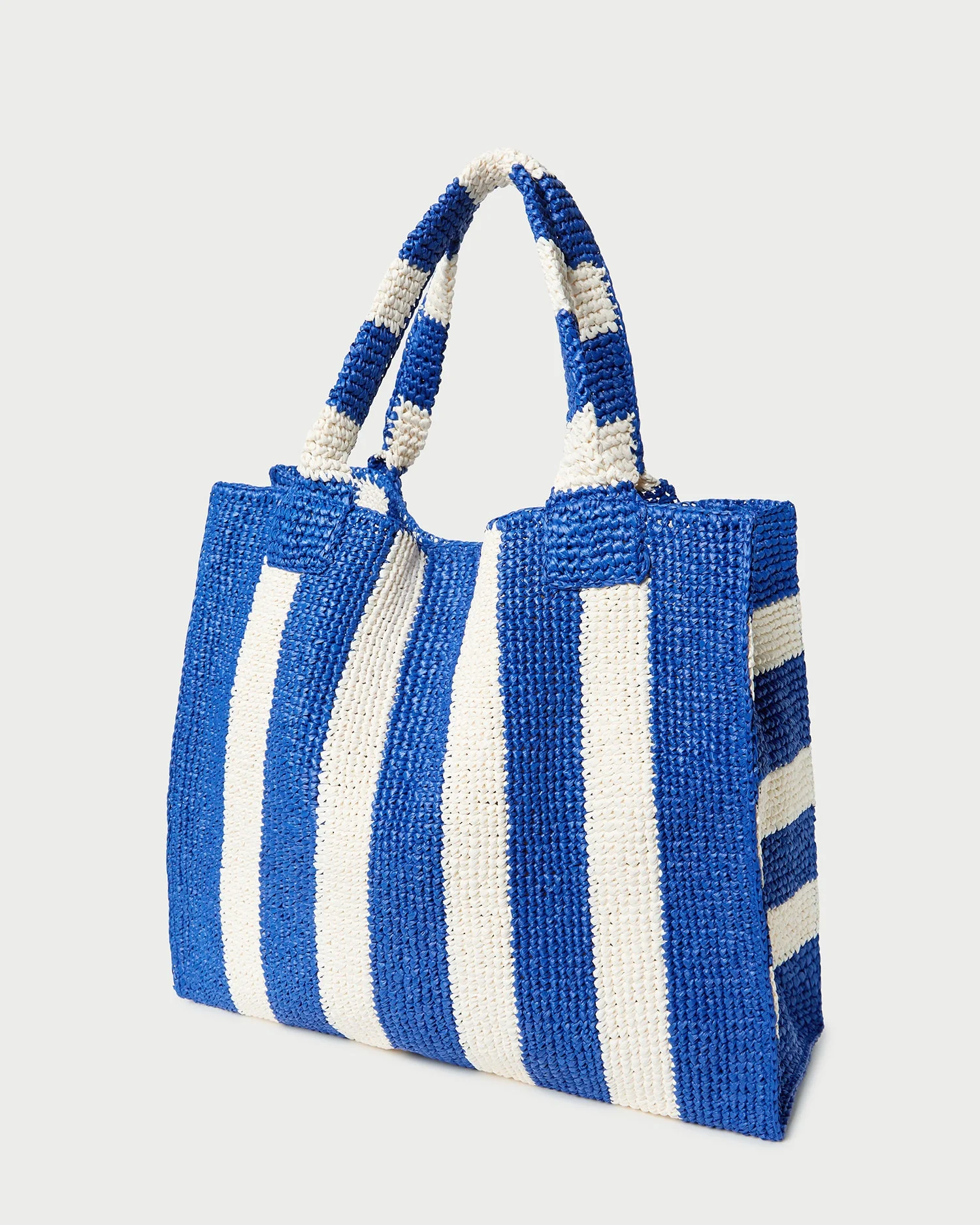 Loeffler Randall - Sol Blue Striped Crochet Beach Tote - Image 4