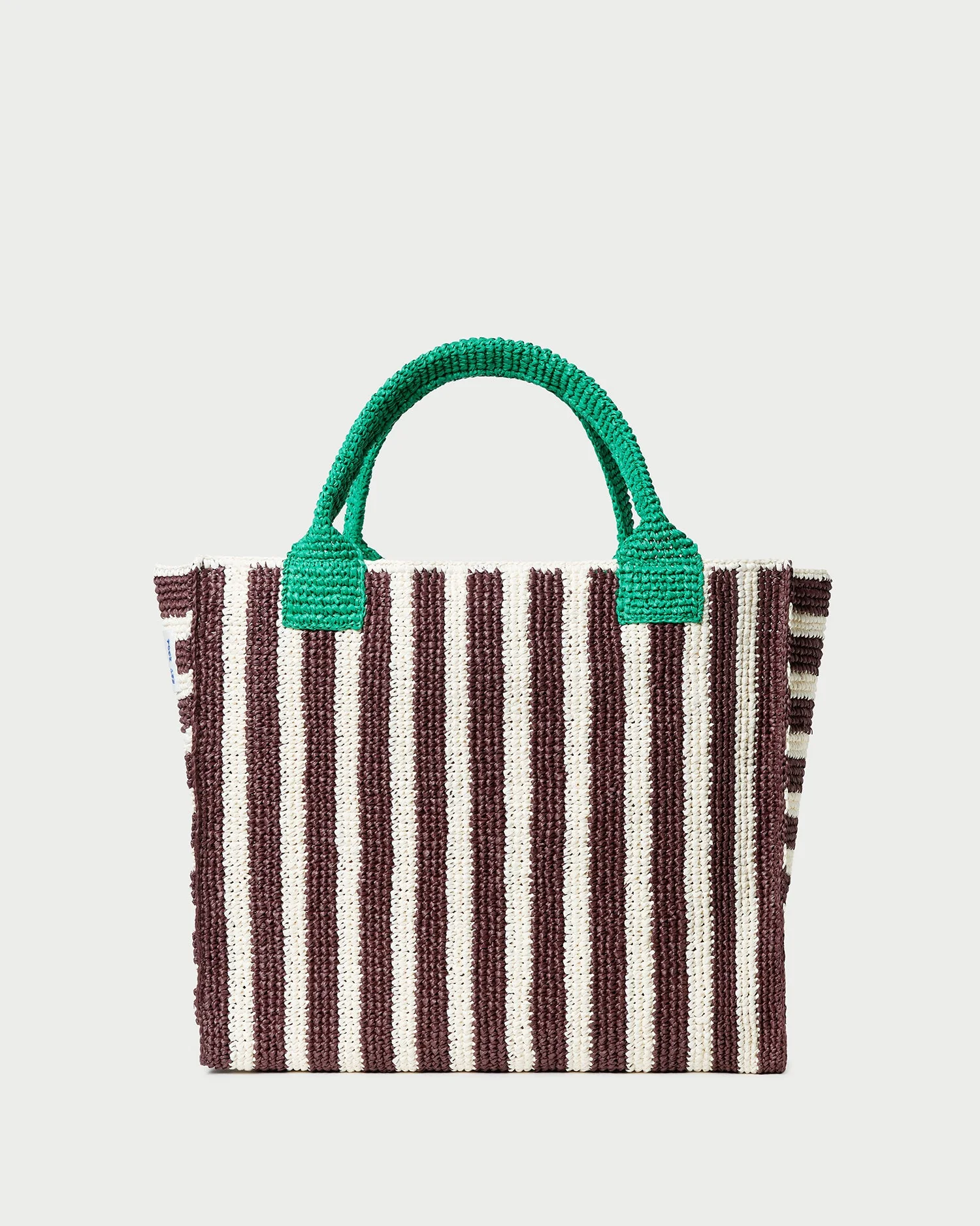 Loeffler Randall - Sol Brown/White Crochet Beach Tote