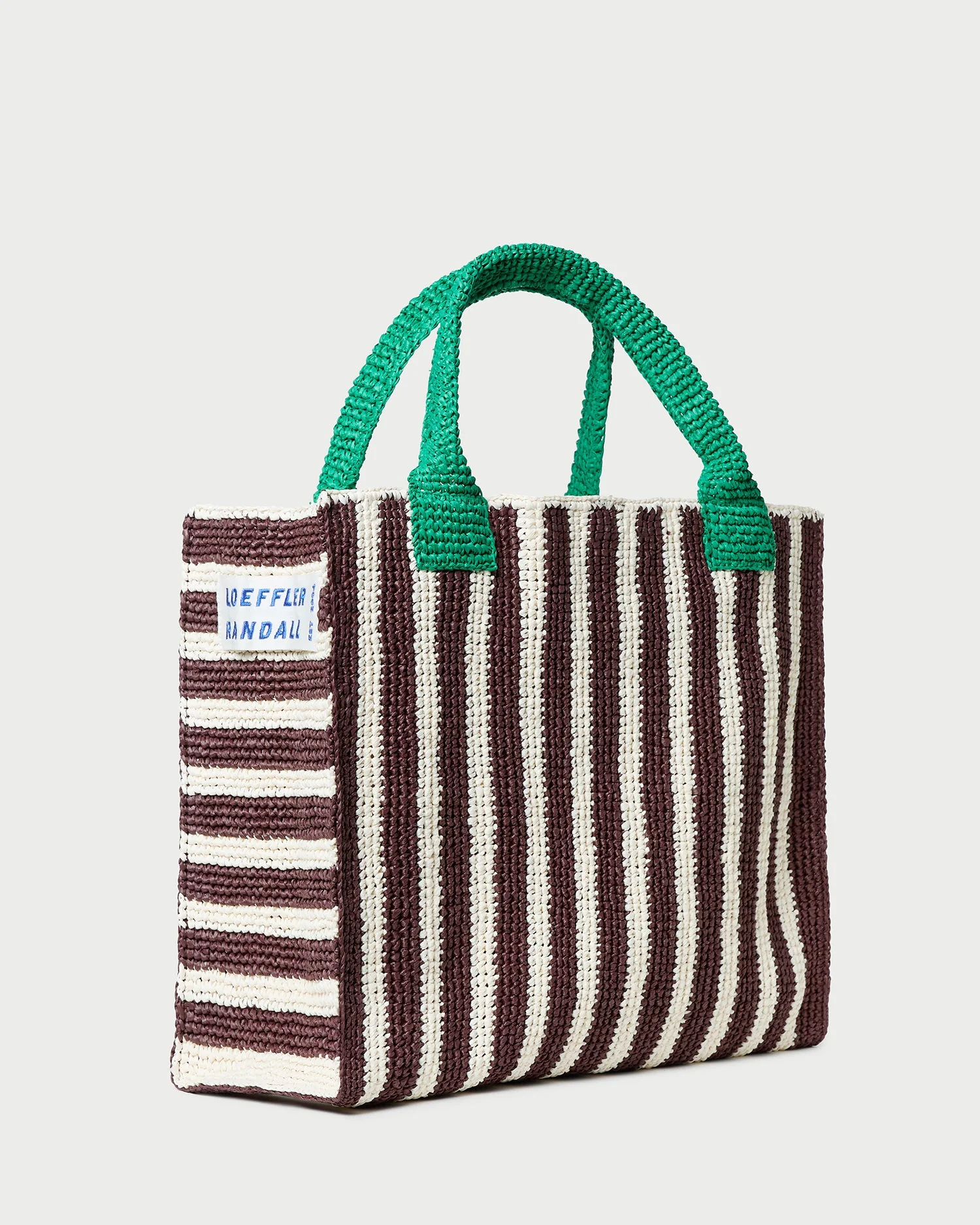 Loeffler Randall - Sol Brown/White Crochet Beach Tote - Image 2