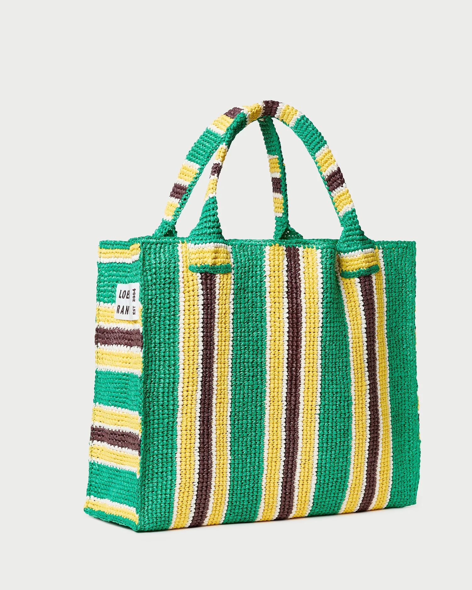 Loeffler Randall - Sol Green/Yellow Crochet Beach Tote - Image 2