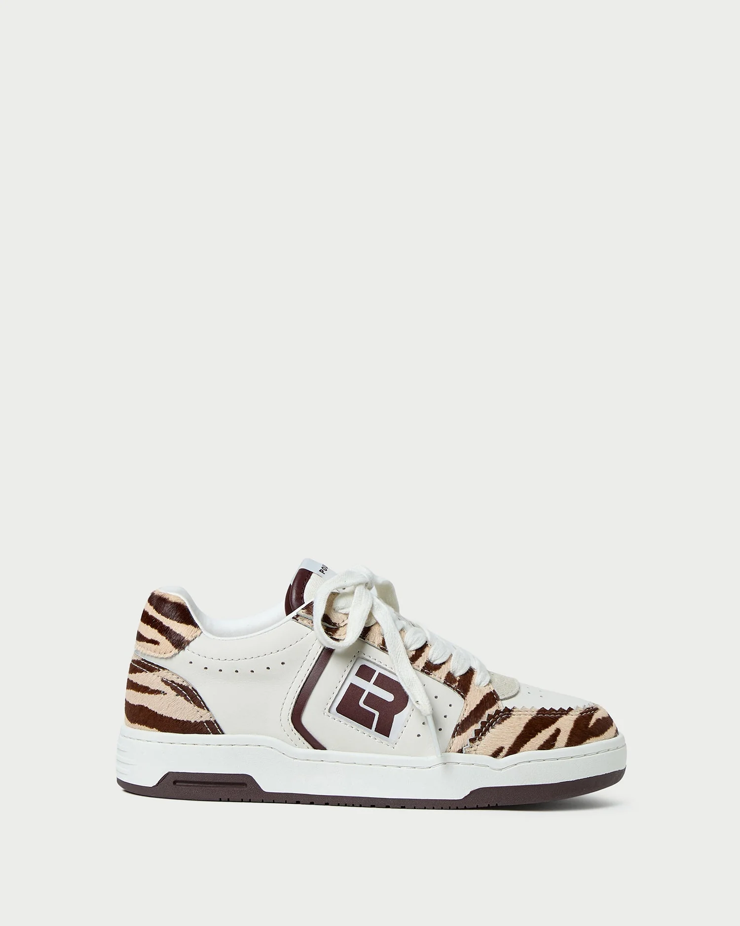 Loeffler Randall - Topspin Cream/Zebra Court Sneaker