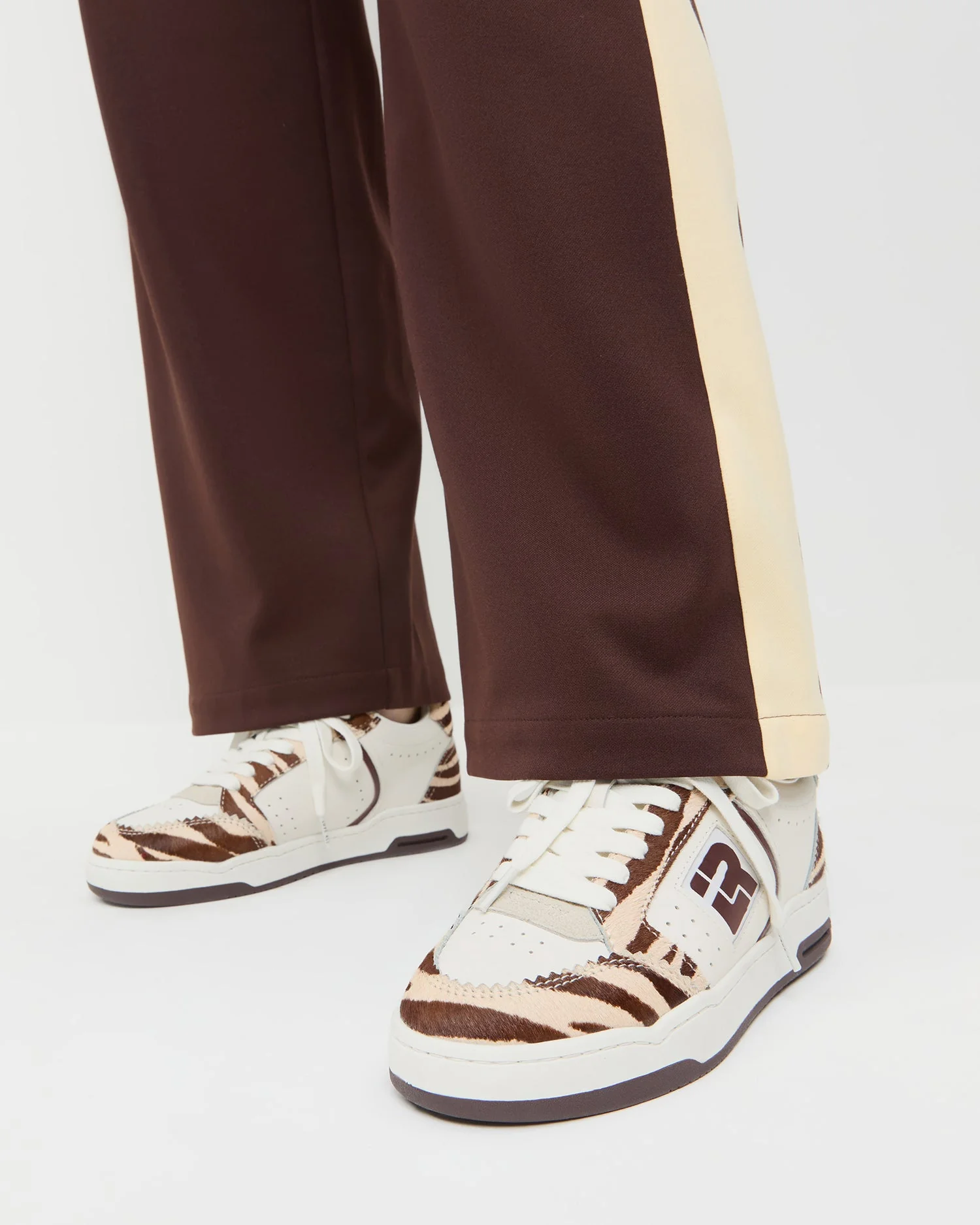 Loeffler Randall - Topspin Cream/Zebra Court Sneaker - Image 2