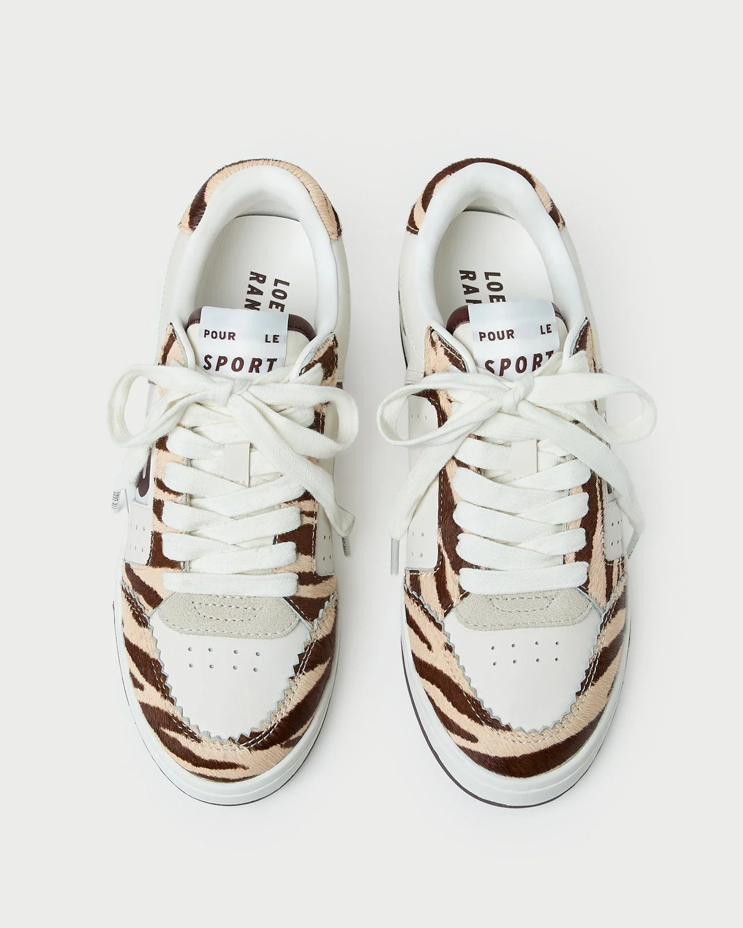 Loeffler Randall - Topspin Cream/Zebra Court Sneaker - Image 4