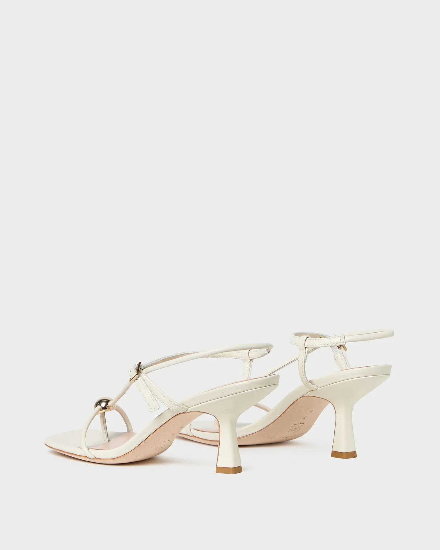 Loeffler Randall - Triana White/Champagne Mid - Heel Sandal - Image 5