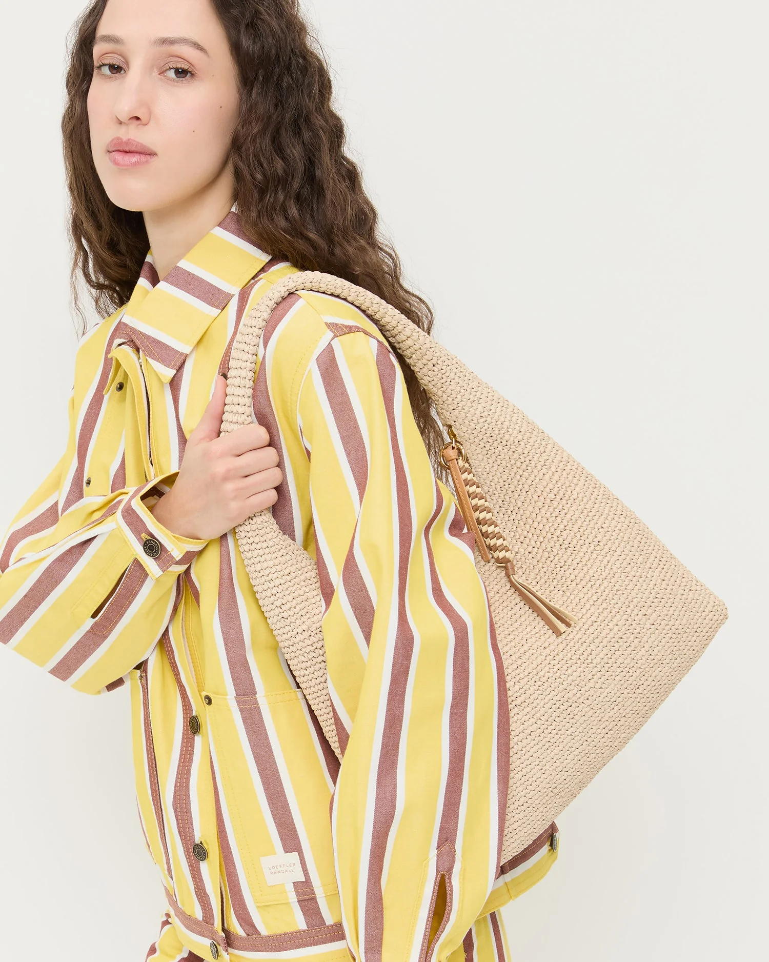 Loeffler Randall - Willow Natural Woven Hobo Bag - Image 5