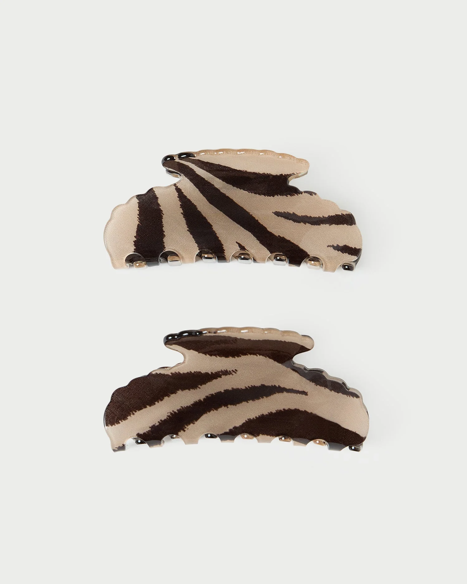 Loeffler Randall - Yuri Zebra Hair Clip Set