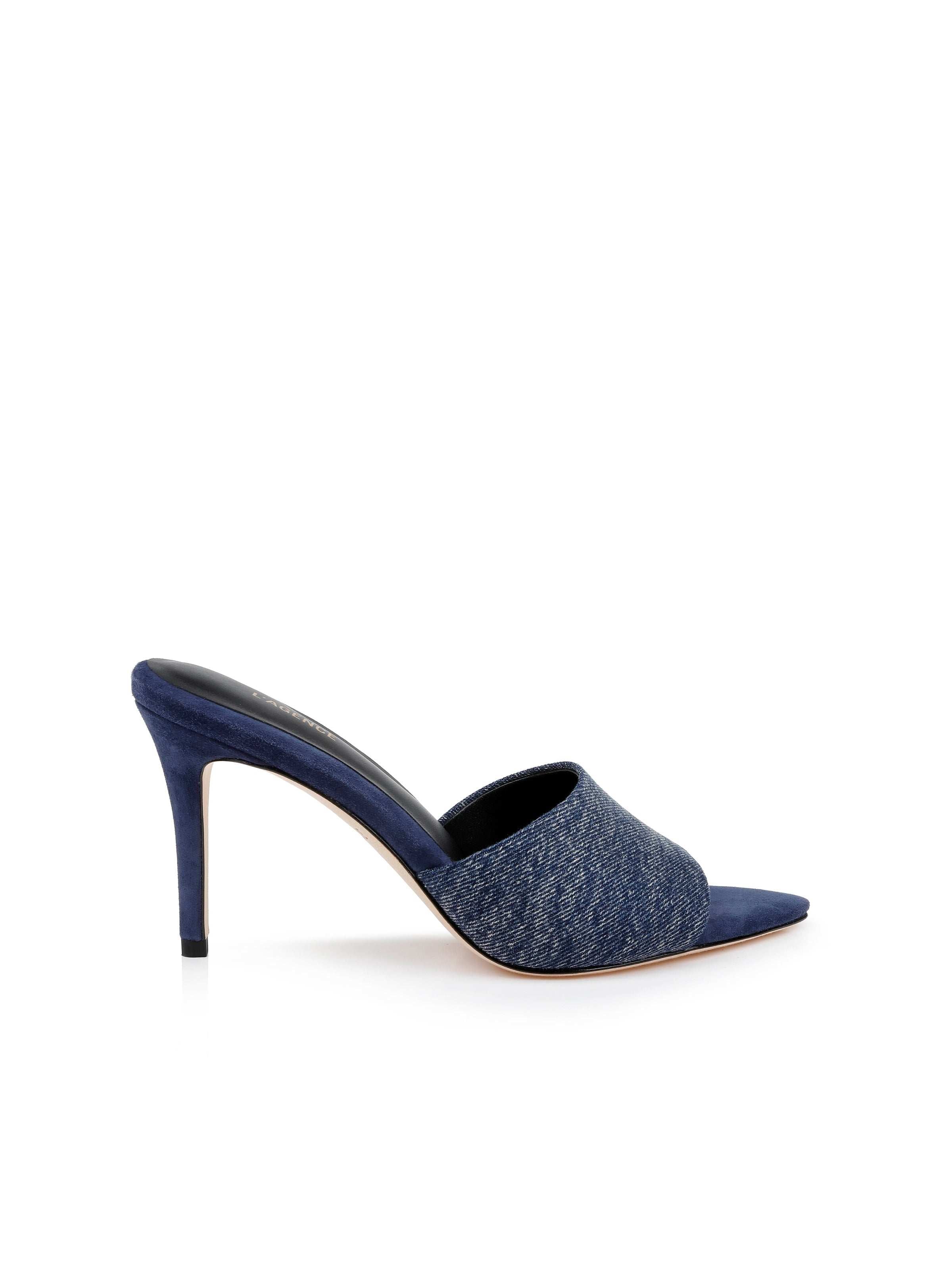 L'AGENCE - Lolita Denim Open - Toe Mule - Image 8