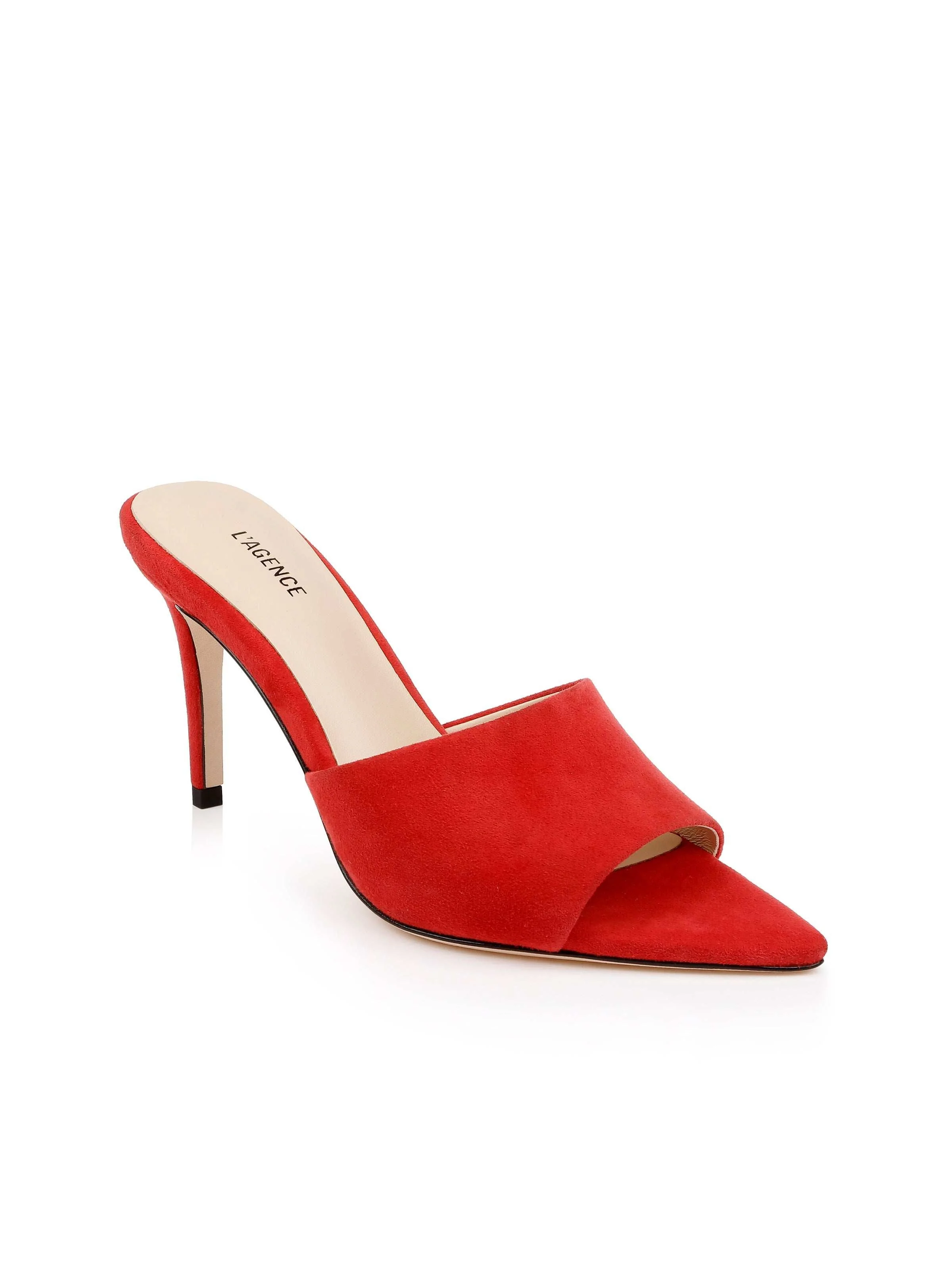 L'AGENCE - Lolita Suede Open - Toe Mule - Image 2