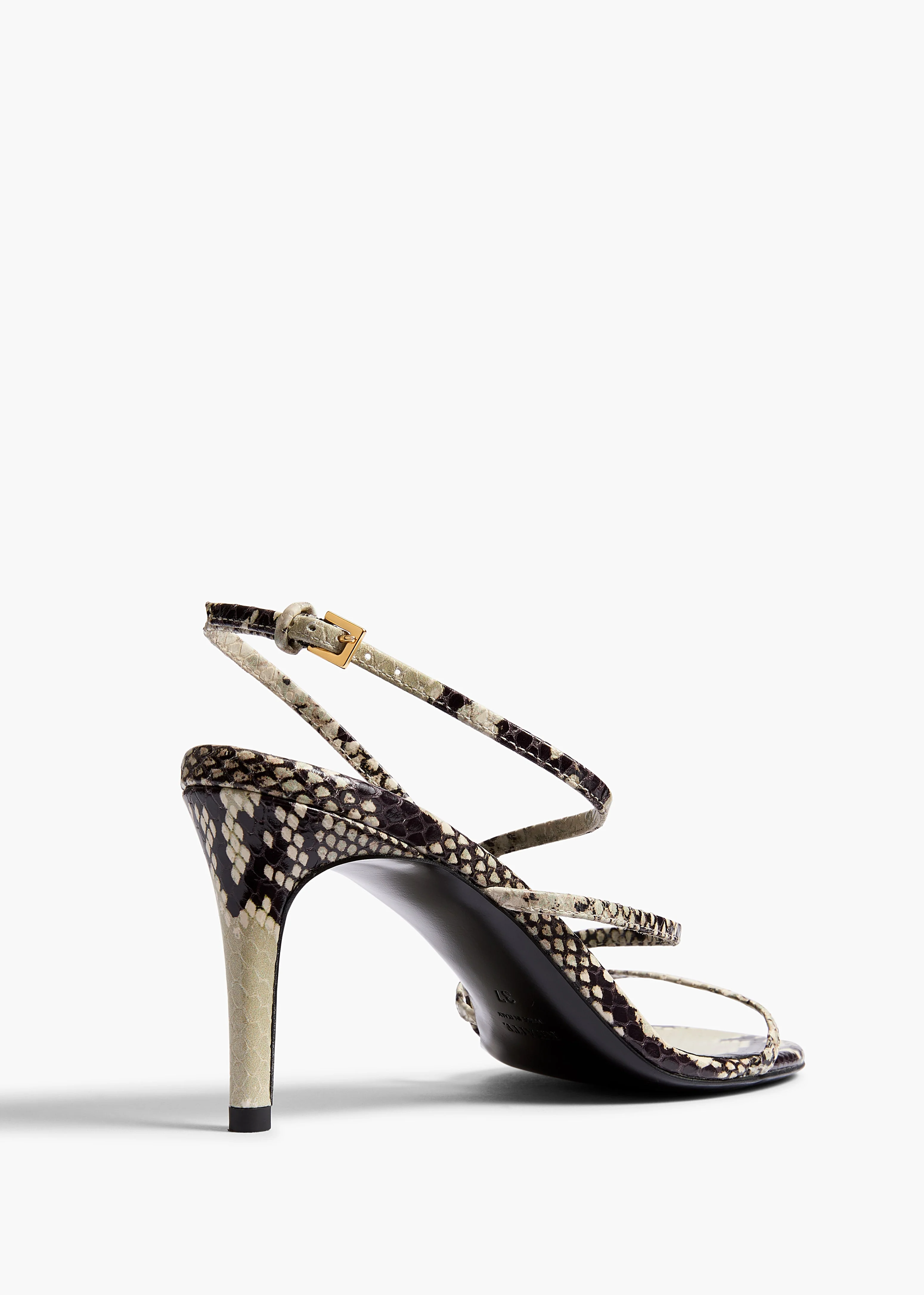 Khaite - Loop Sandal in Natural Python - Embossed Leather - Image 3