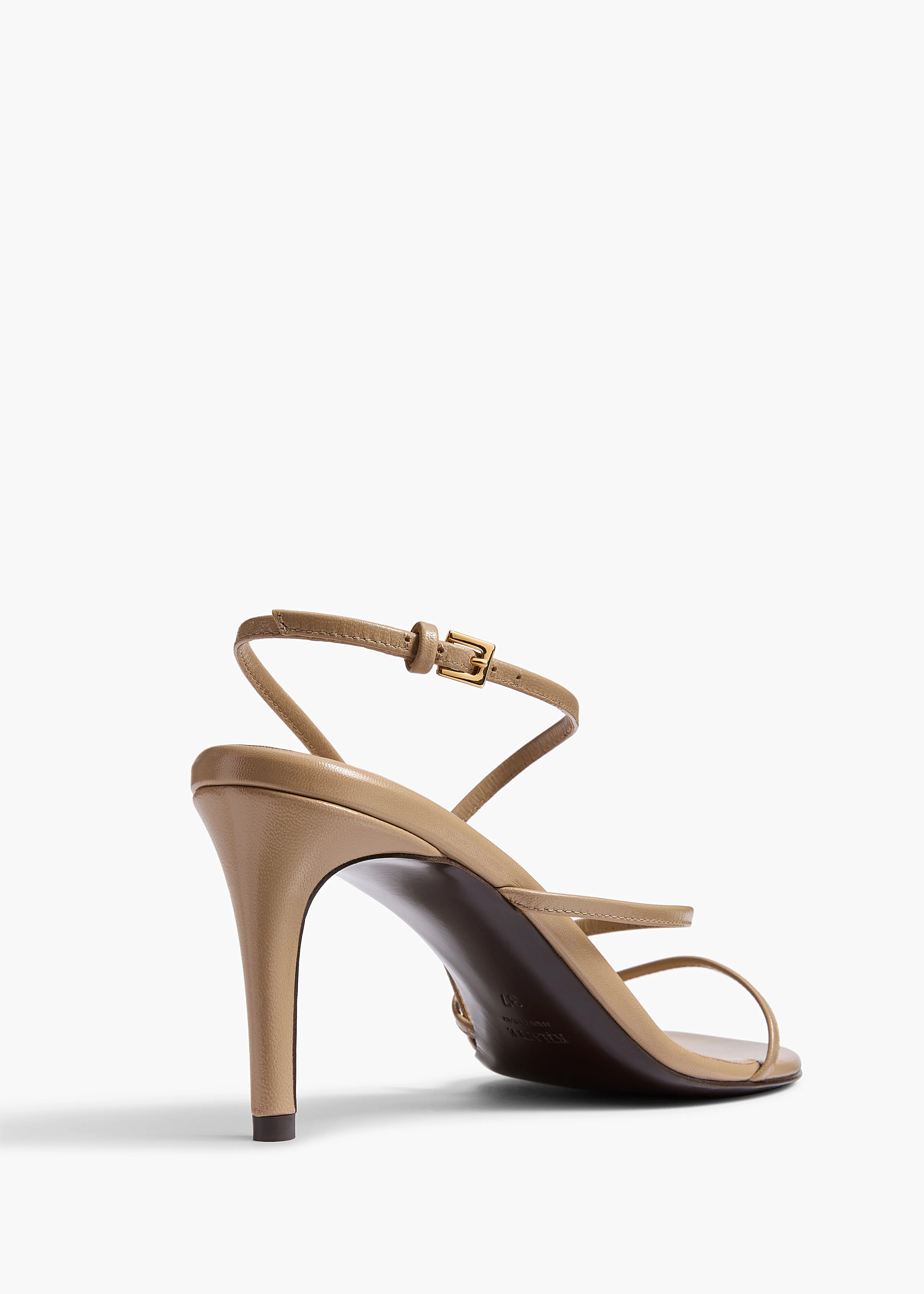 Khaite - Loop Sandal in Beige Leather - Image 3