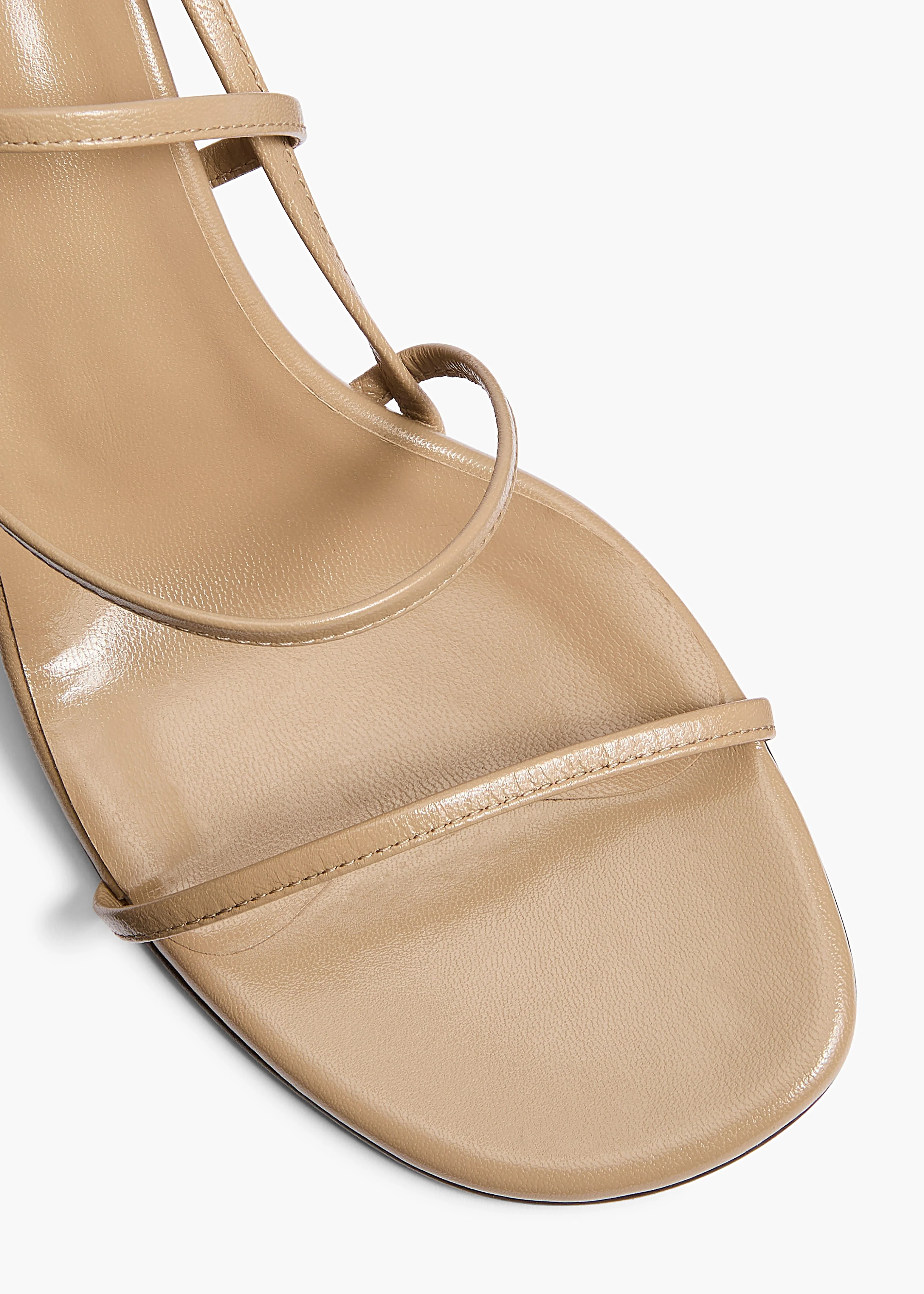 Khaite - Loop Sandal in Beige Leather - Image 4