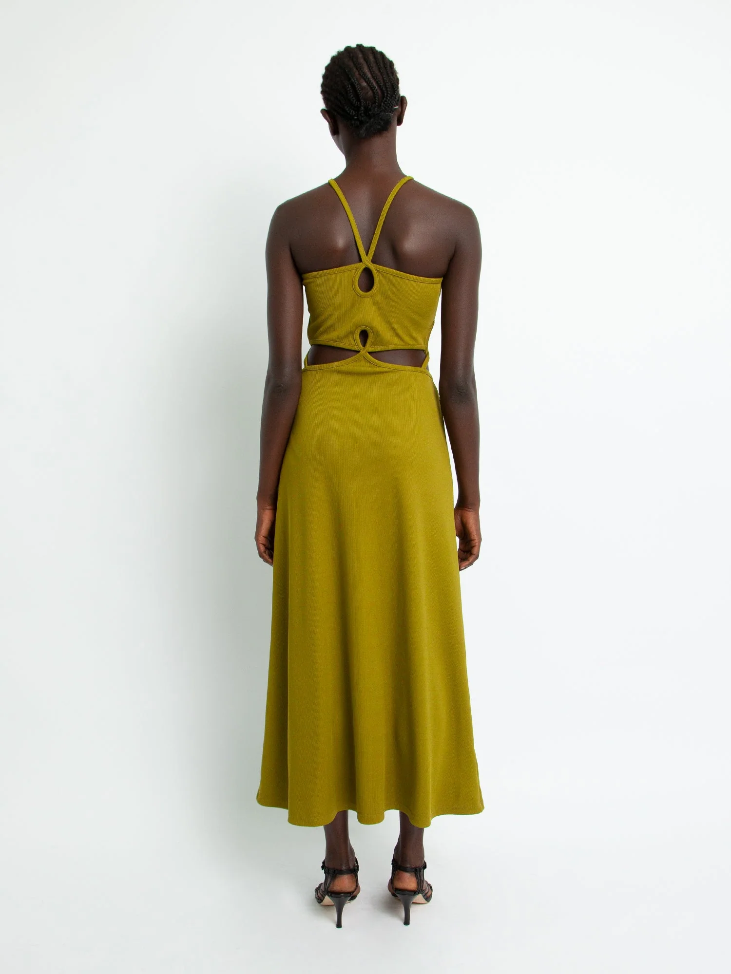 Christopher Esber - Loophole Cutaway Sleeveless Dress Lizard - Image 2