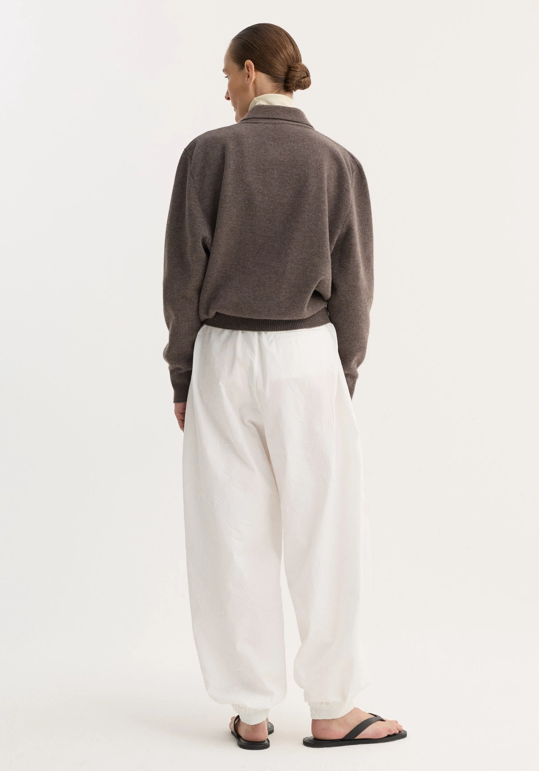 ROHE - Balloon track pants | optic white - Image 4