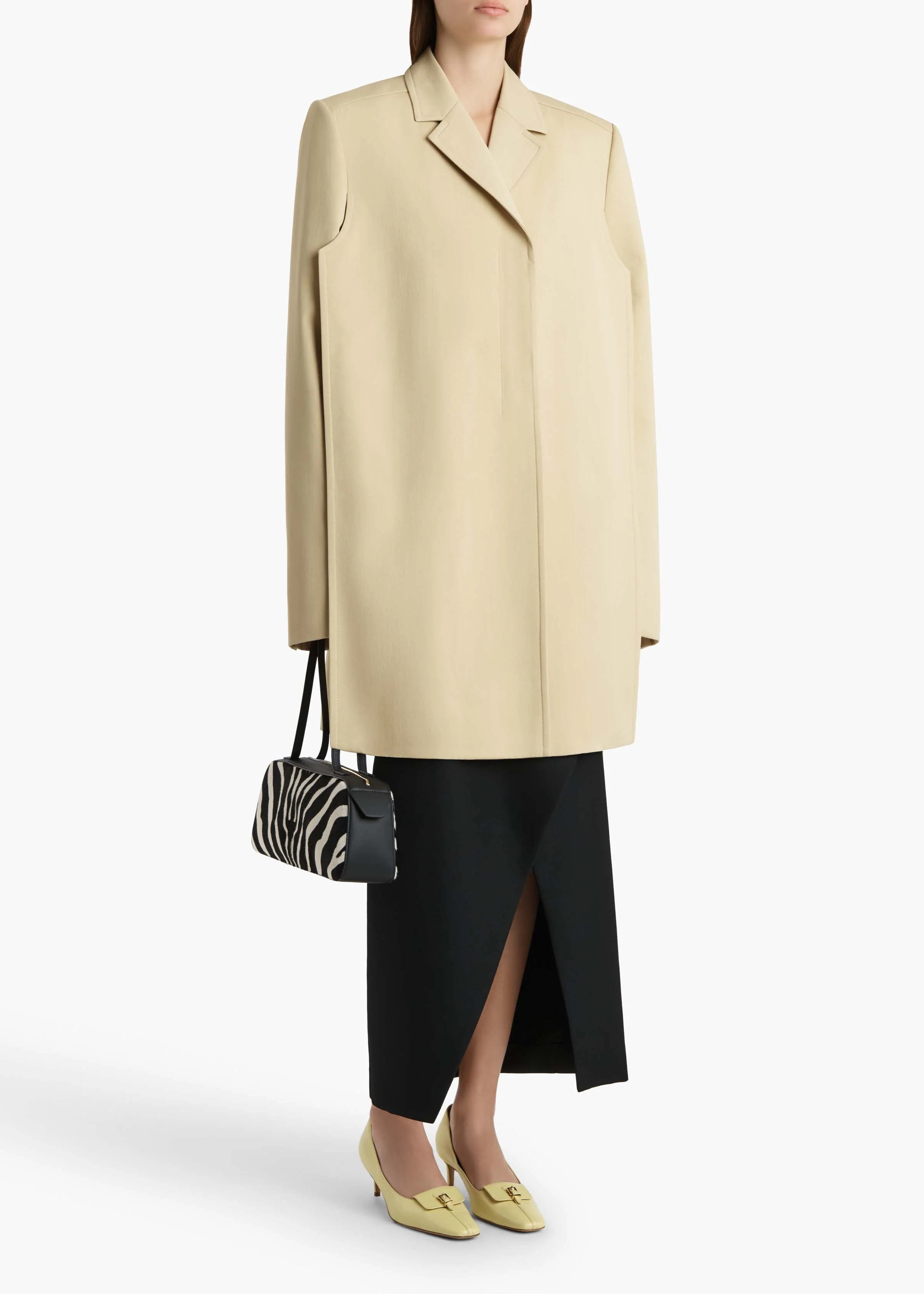 Khaite - Lorel Coat in Natural - Image 2