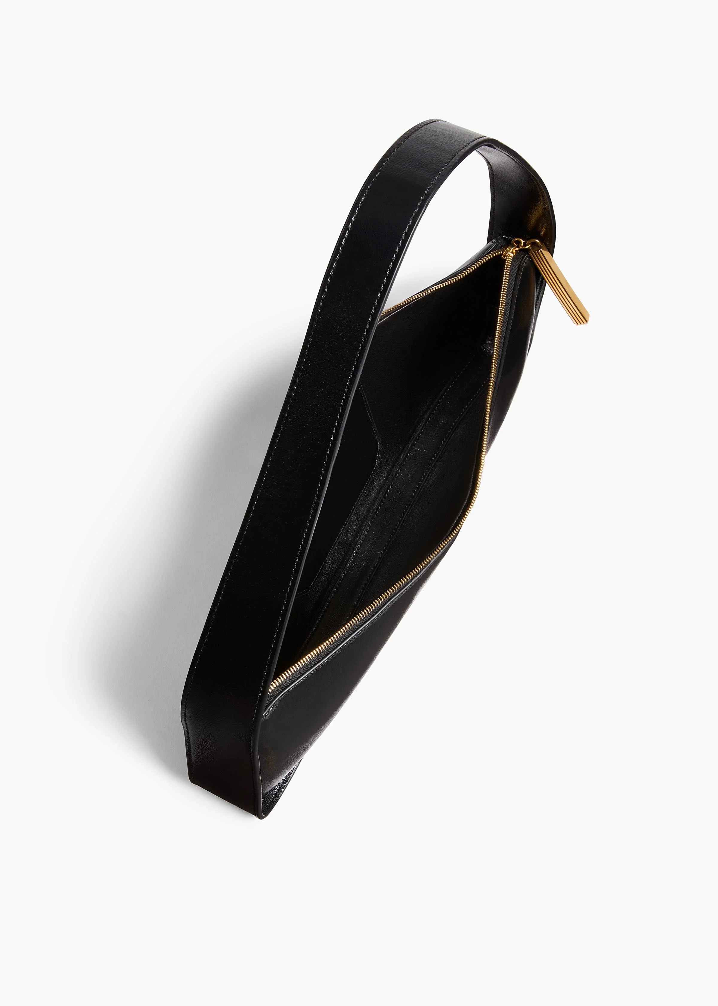 Khaite - Lori Baguette Bag in Black Crackle Patent Leather - Image 10