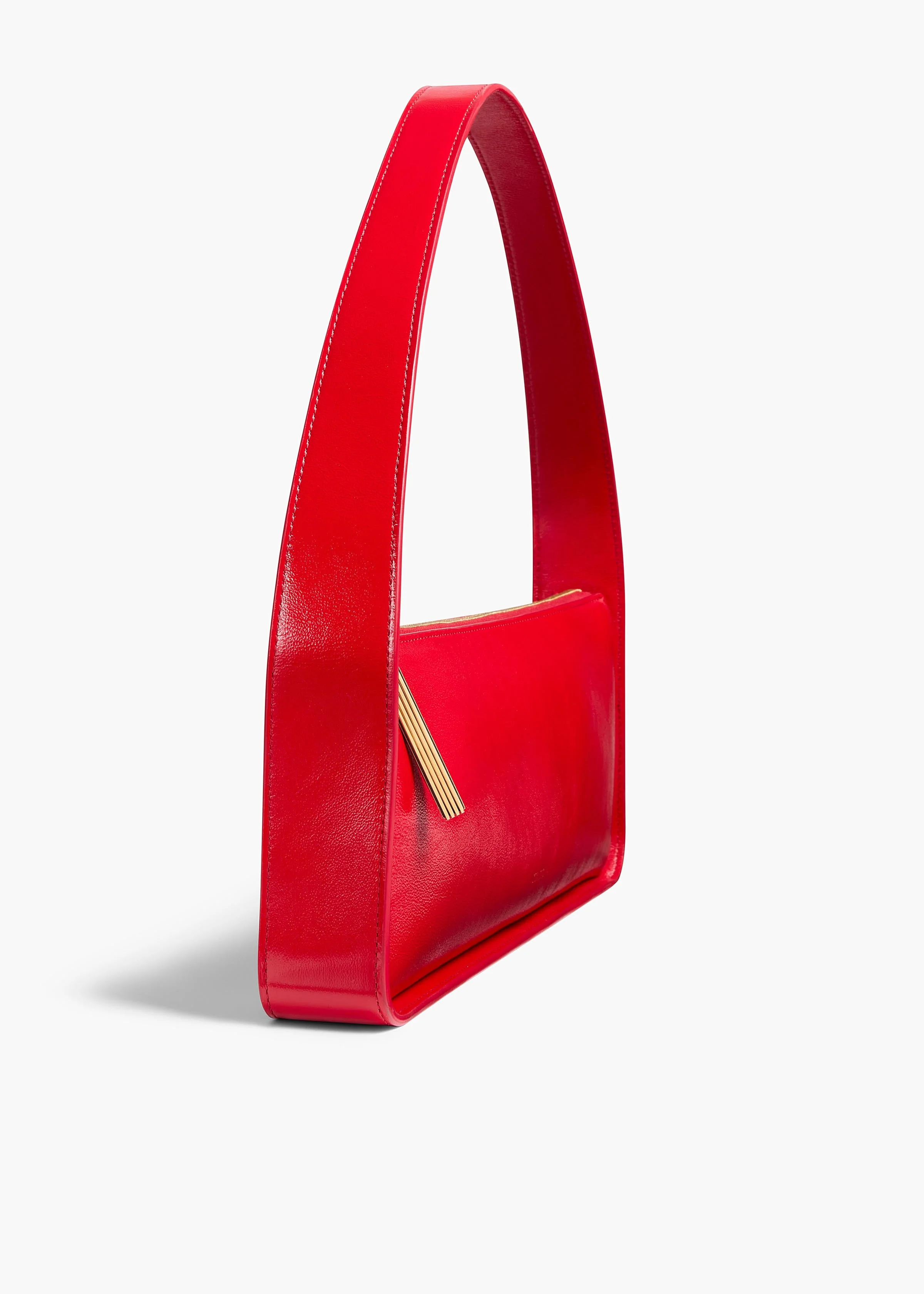 Khaite - Lori Baguette Bag in Rebel Crackle Patent Leather - Image 9