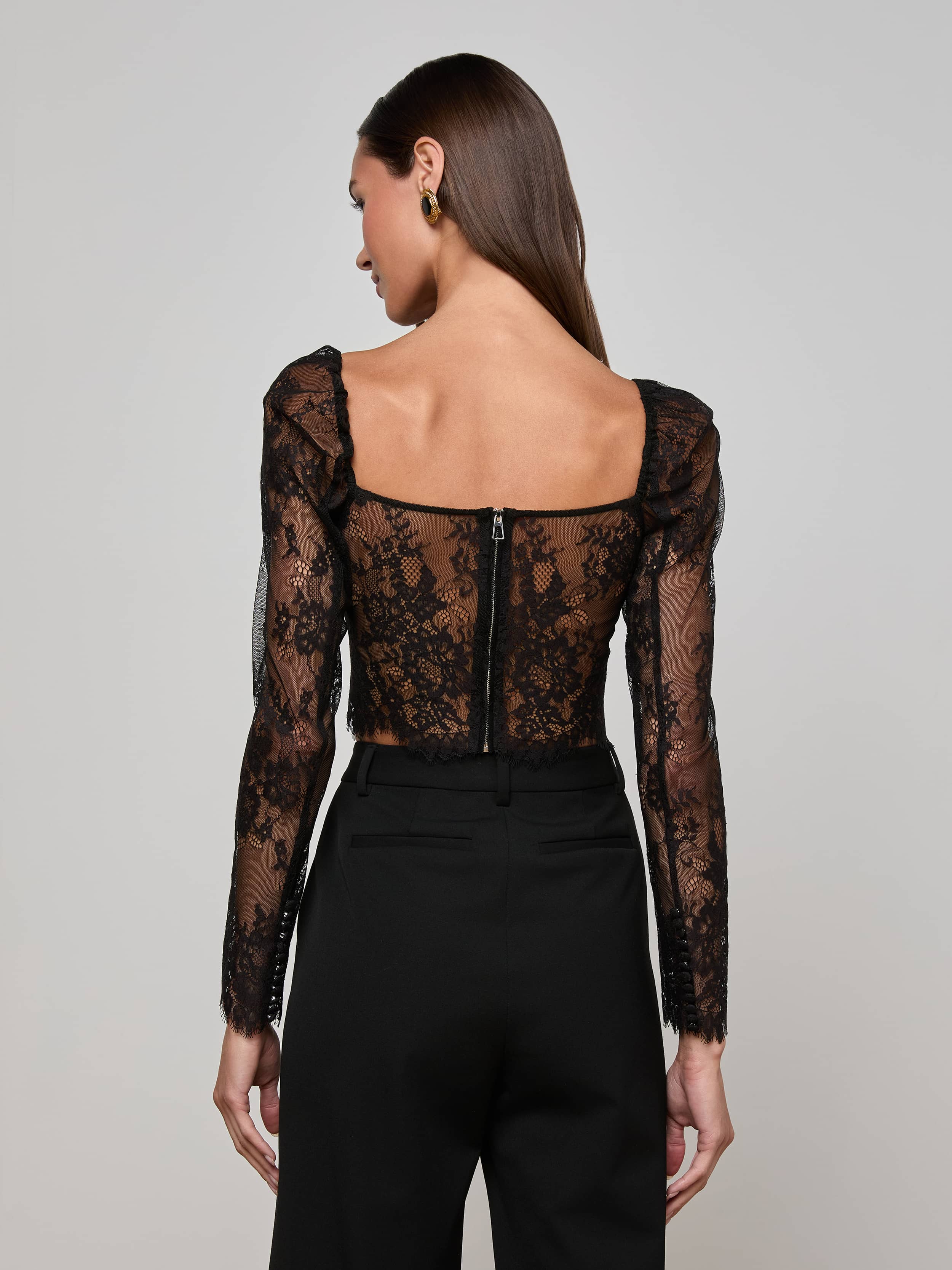 L'AGENCE - Lori Lace Bustier Top - Image 10