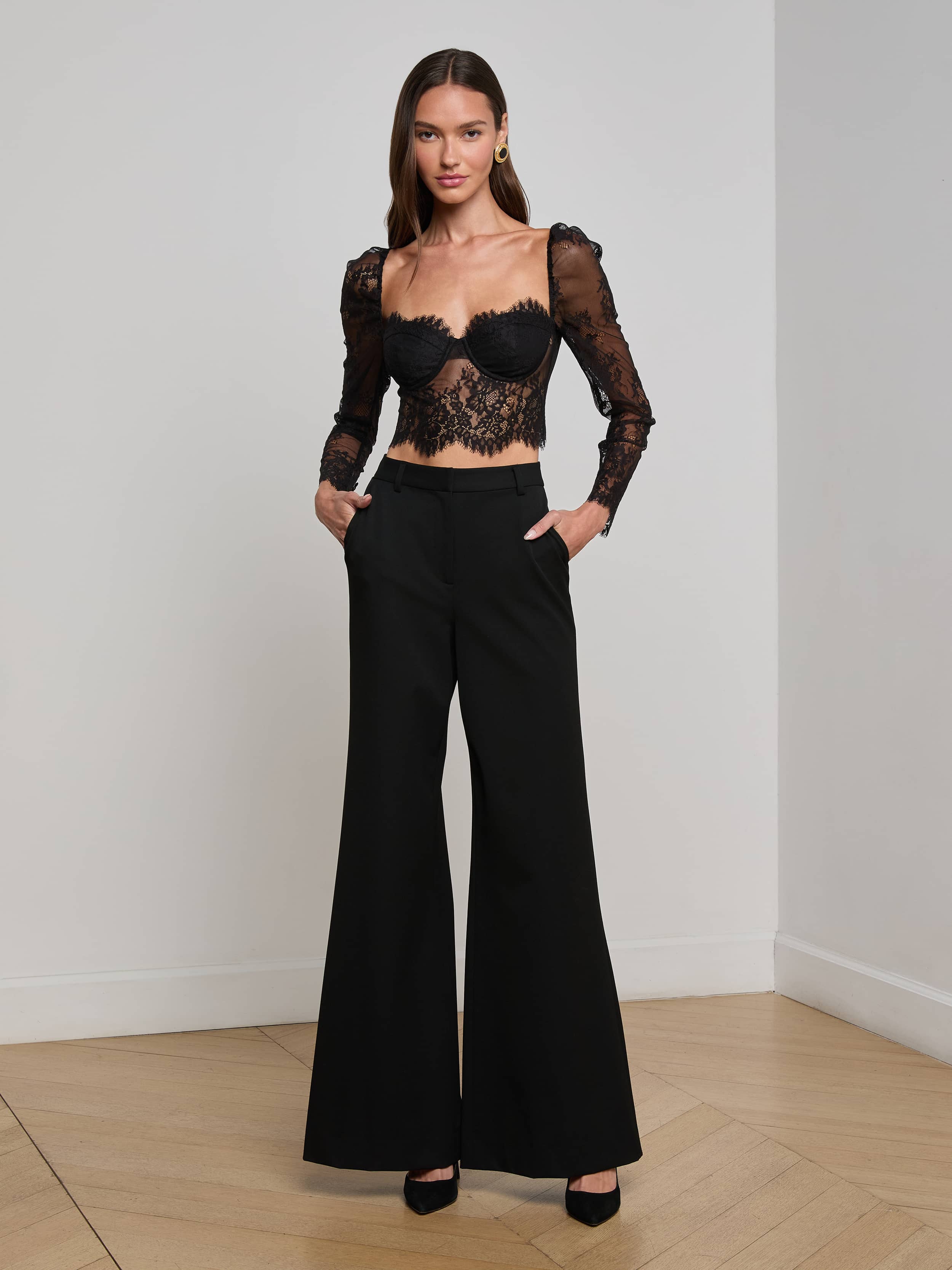 L'AGENCE - Lori Lace Bustier Top - Image 9