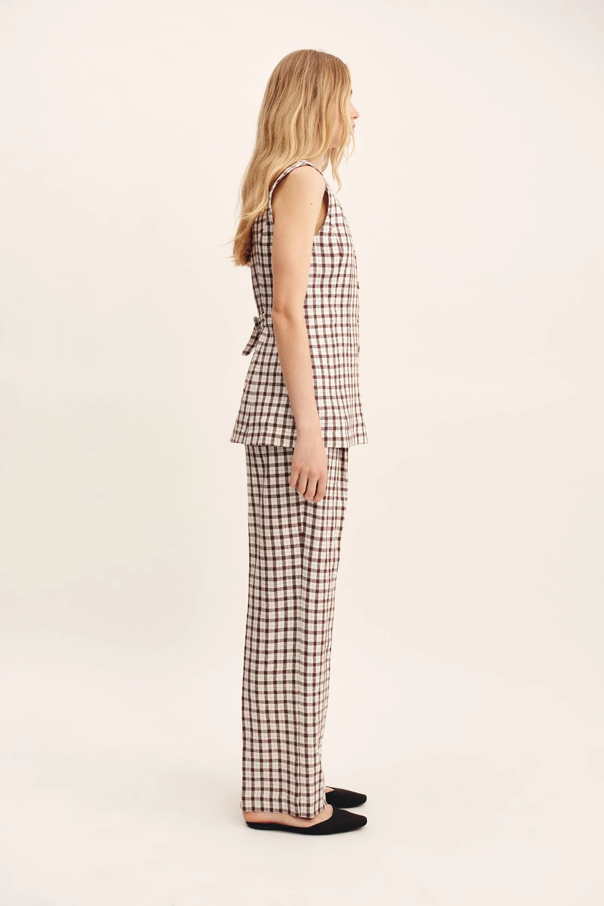 Posse - LORI VEST - CHOCOLATE PLAID - Image 4