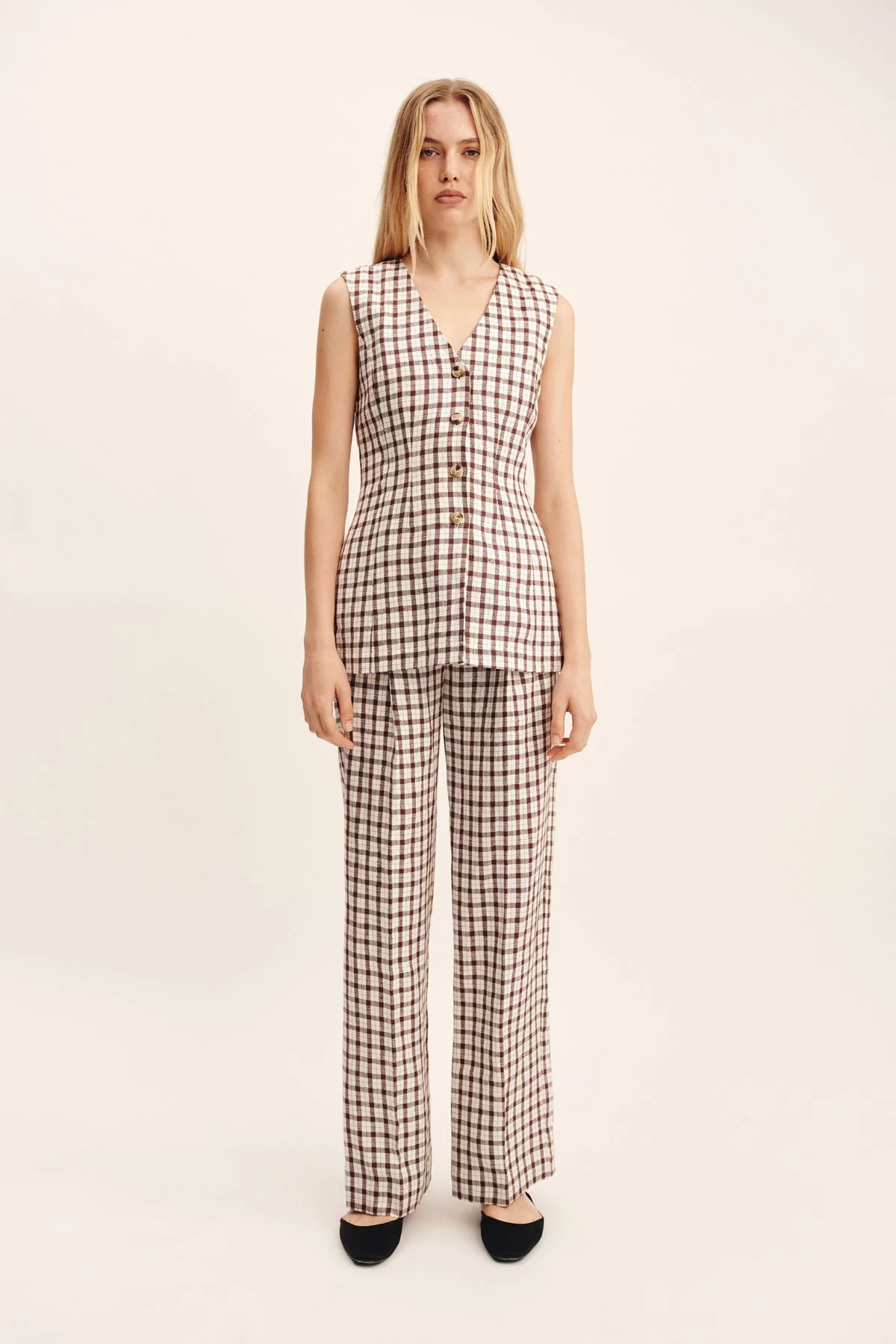 Posse - LORI VEST - CHOCOLATE PLAID - Image 7