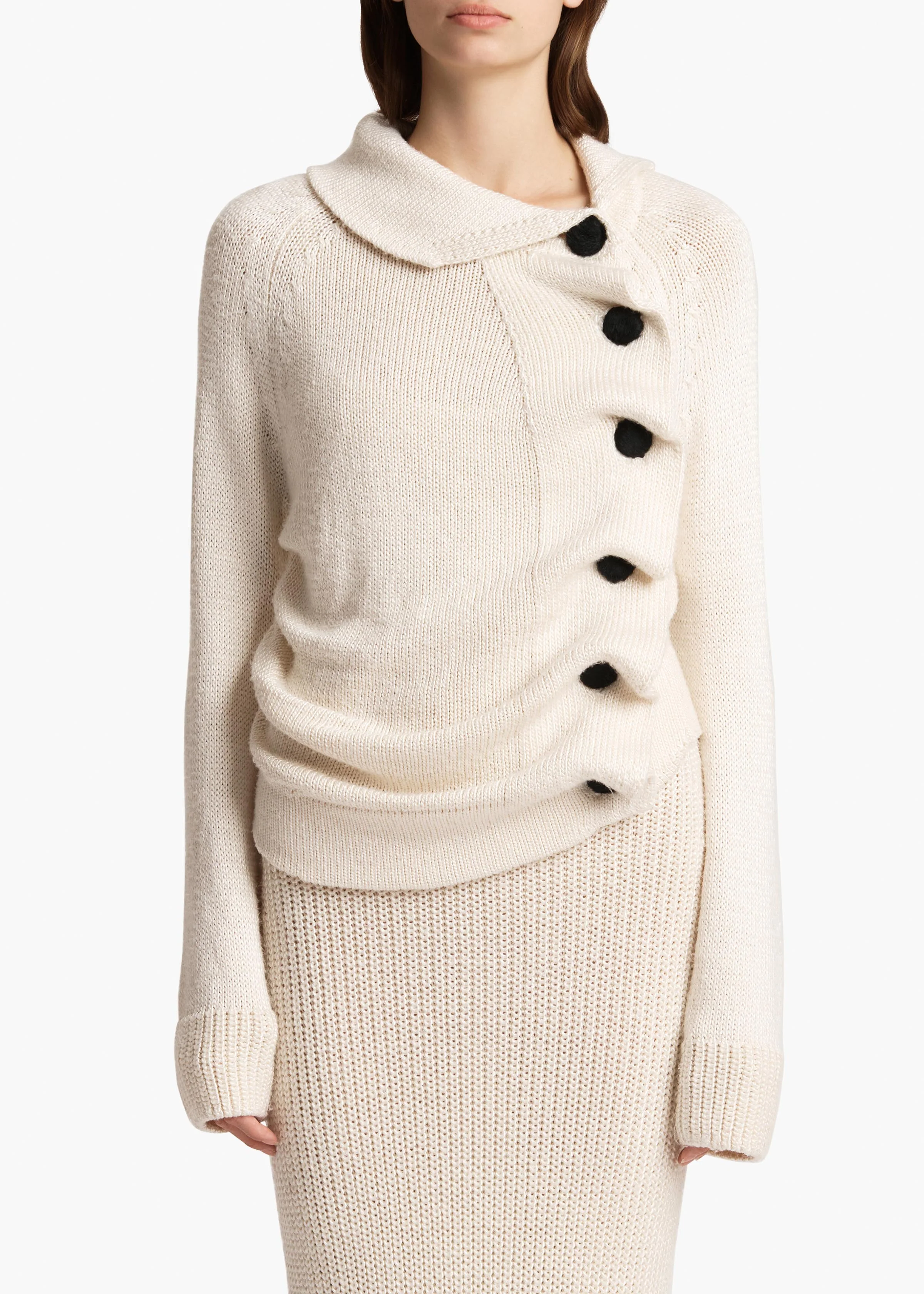 Khaite - Lorrai Cardigan in Glaze - Image 10