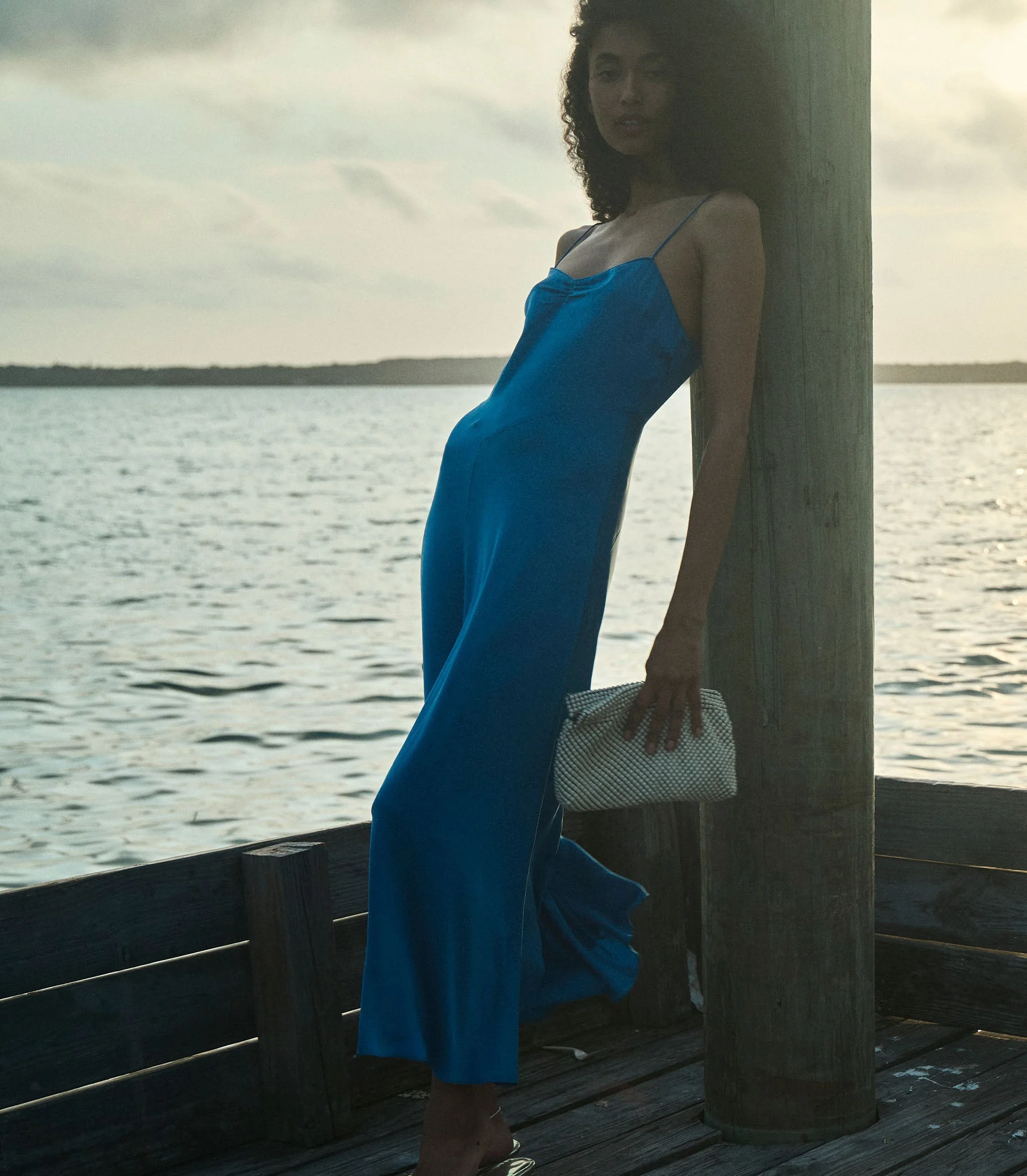DÔEN - LORRAINE DRESS -- BLUE TOURMALINE