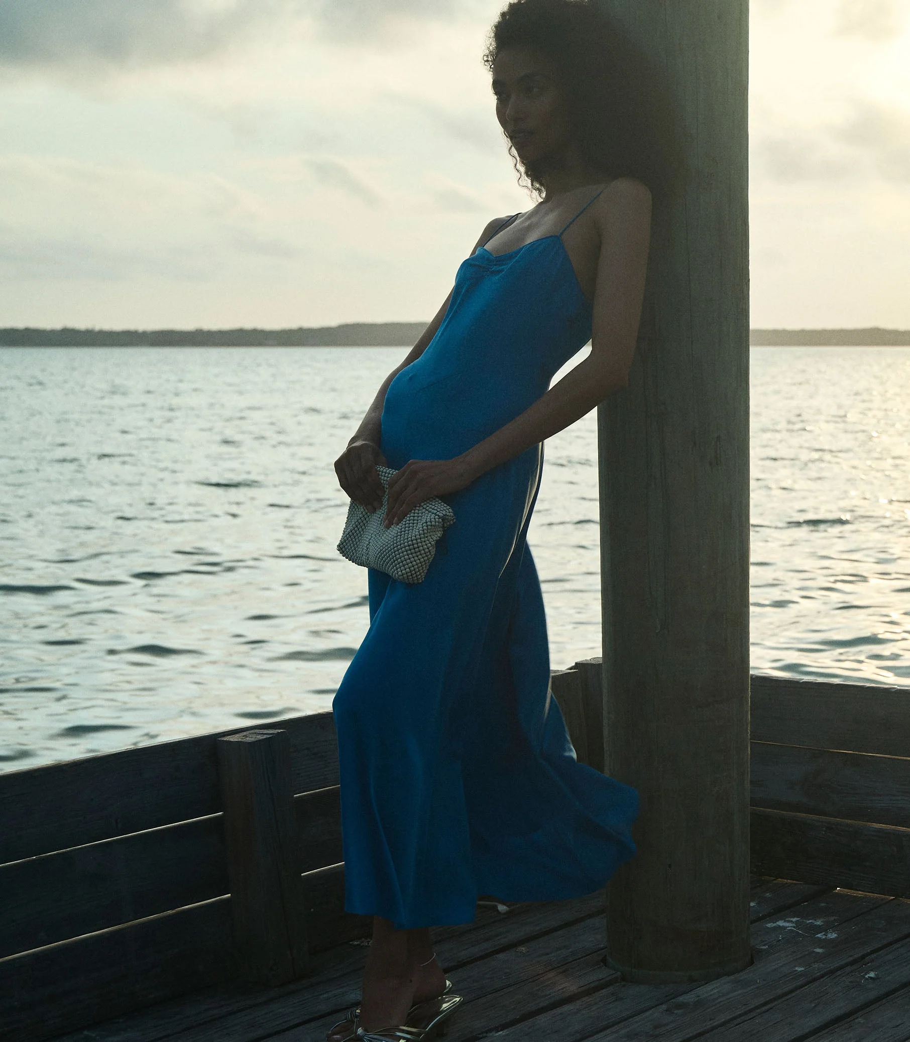 DÔEN - LORRAINE DRESS -- BLUE TOURMALINE - Image 5