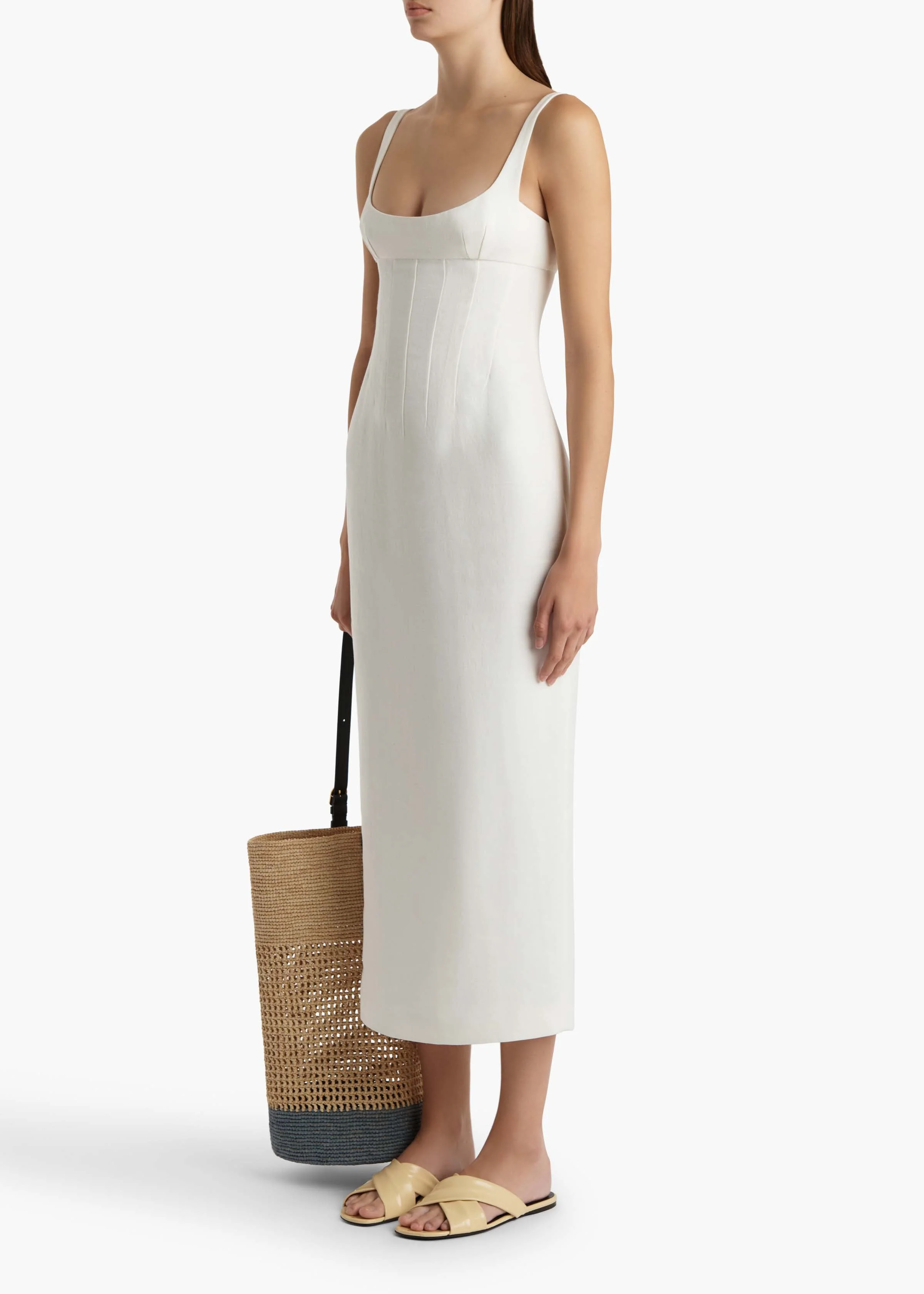 Khaite - Lotte Dress in Cream - Image 8