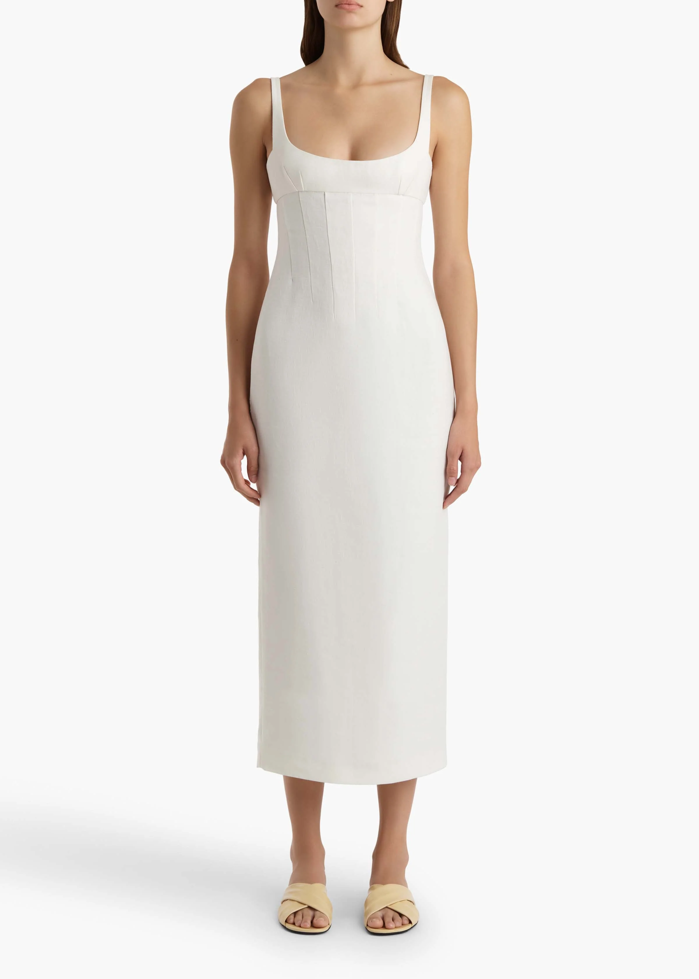 Khaite - Lotte Dress in Cream - Image 9